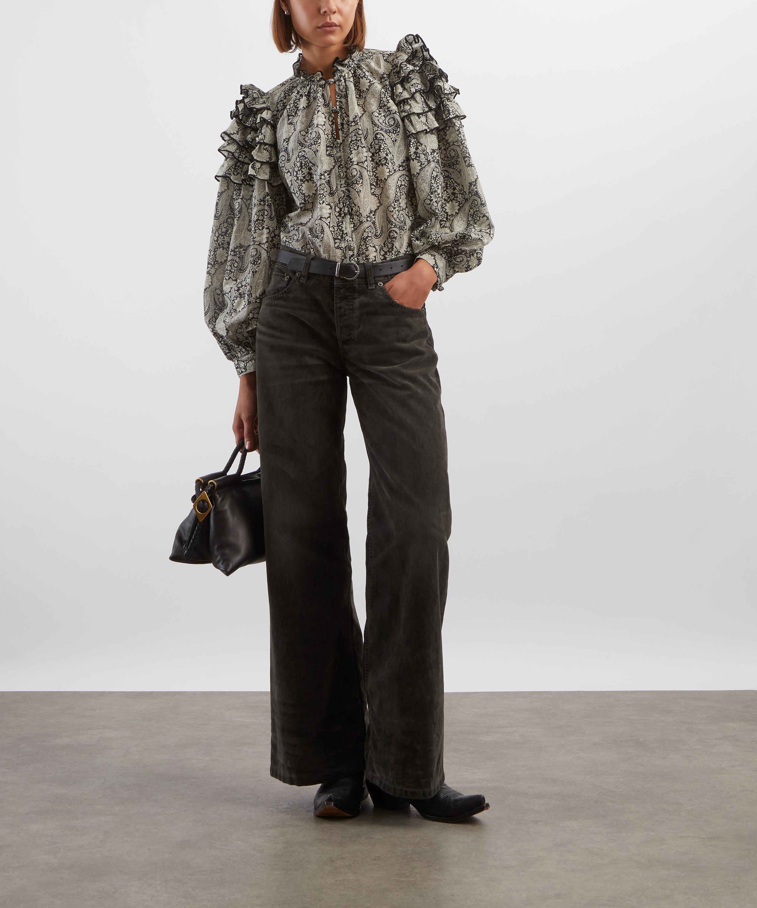 JEANERICA - Kyoto Droit Jeans in Grey Velvet image number 1