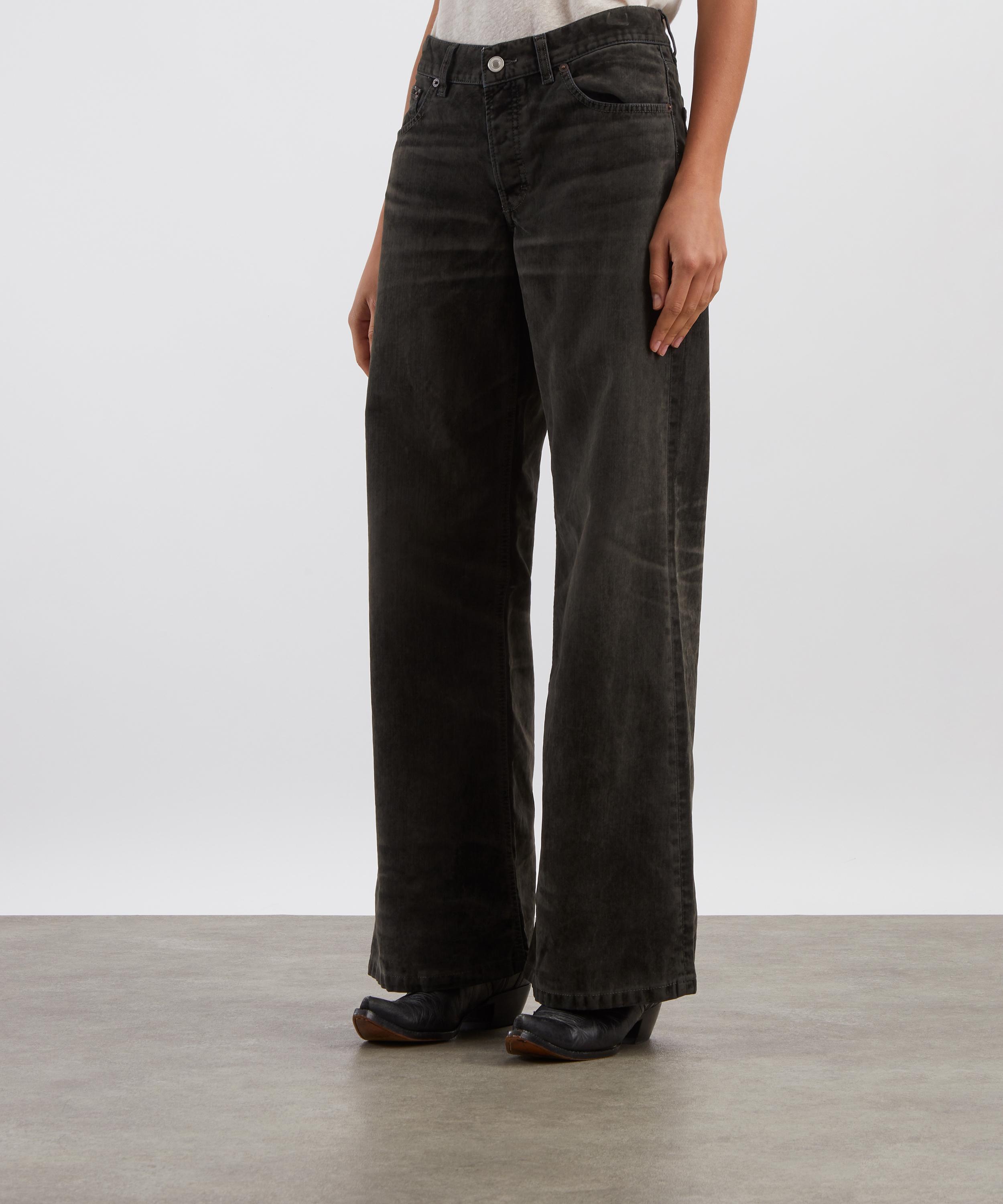JEANERICA - Kyoto Droit Jeans in Grey Velvet image number 2