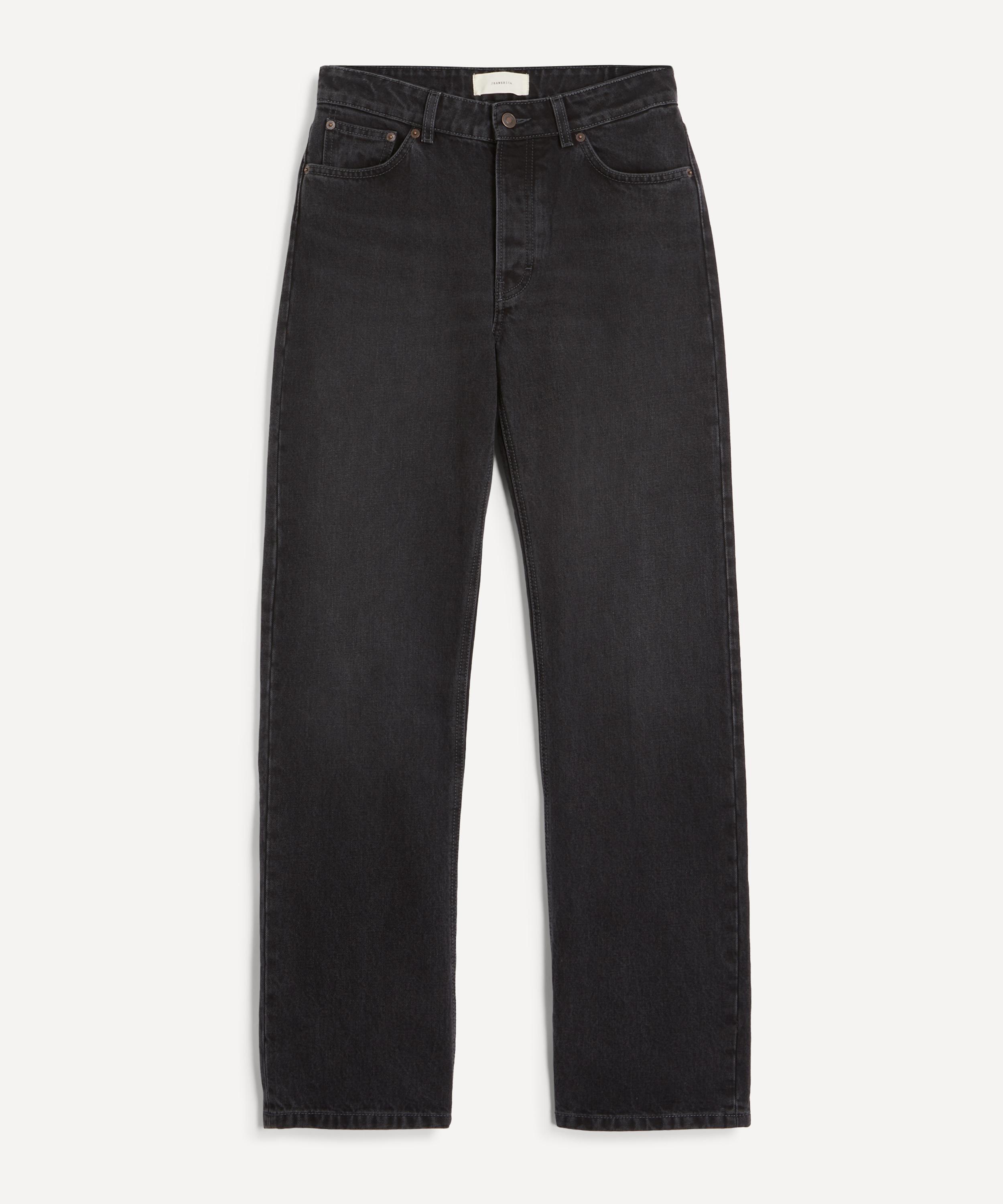 JEANERICA - Virgo Mid-Waist Straight-Leg Jeans in Gesso Black