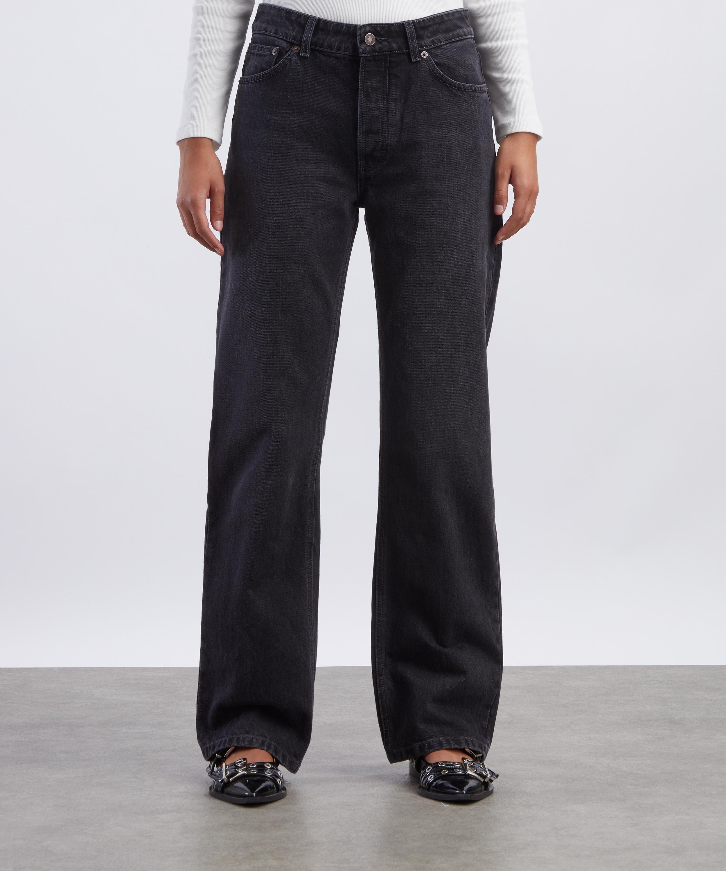 JEANERICA - Virgo Mid-Waist Straight-Leg Jeans in Gesso Black image number 2