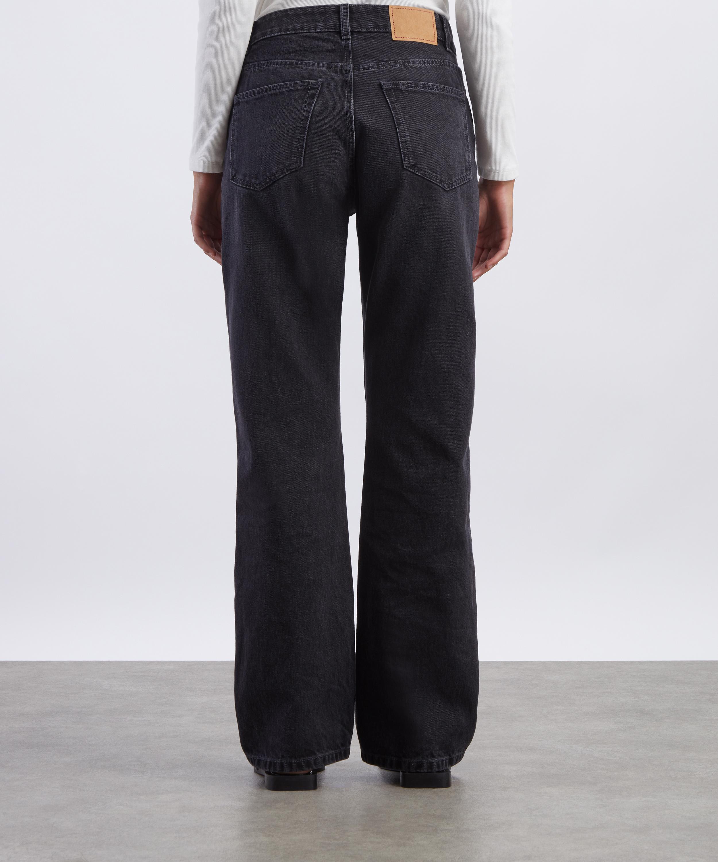 JEANERICA - Virgo Mid-Waist Straight-Leg Jeans in Gesso Black image number 3