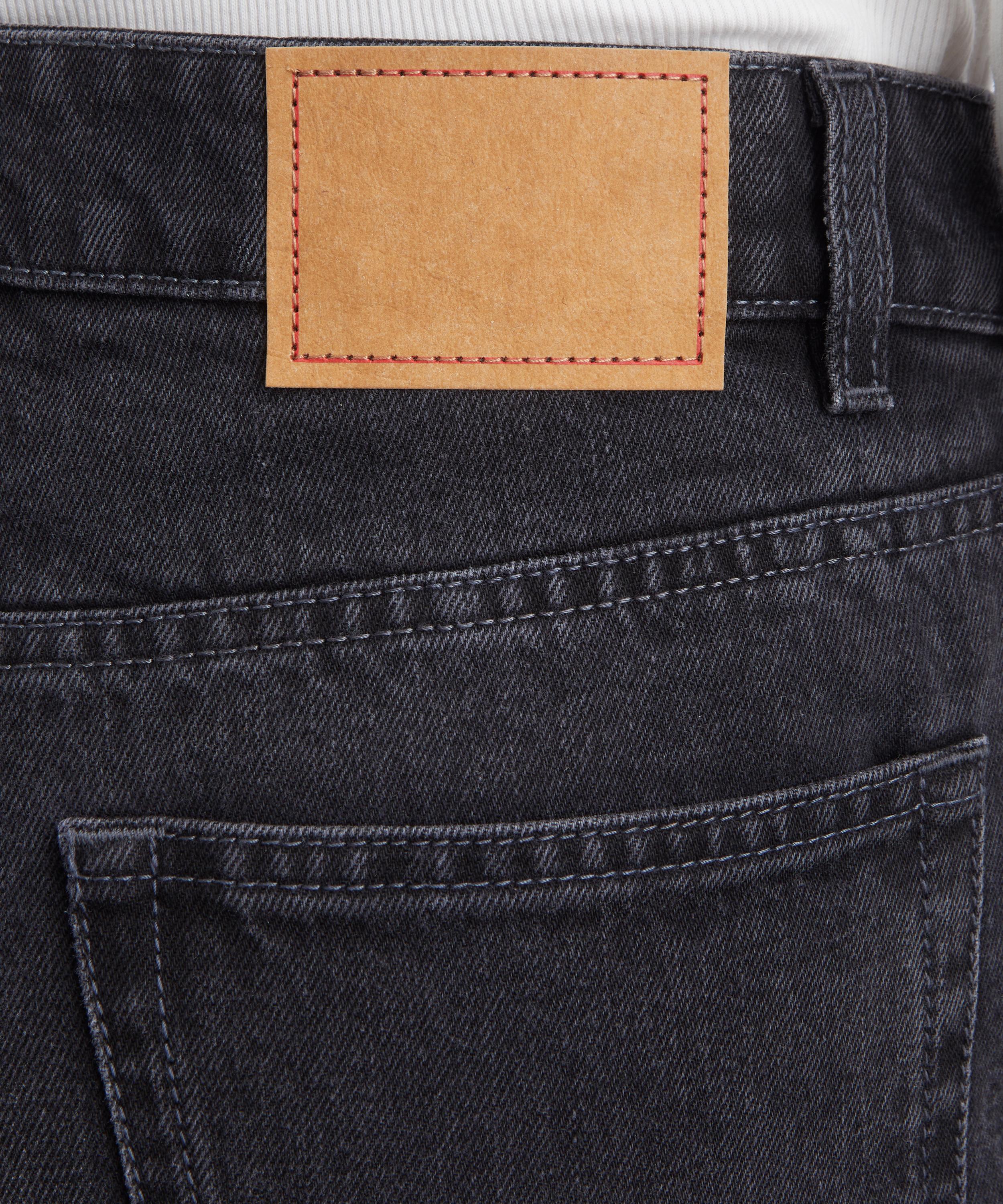 JEANERICA - Virgo Mid-Waist Straight-Leg Jeans in Gesso Black image number 4