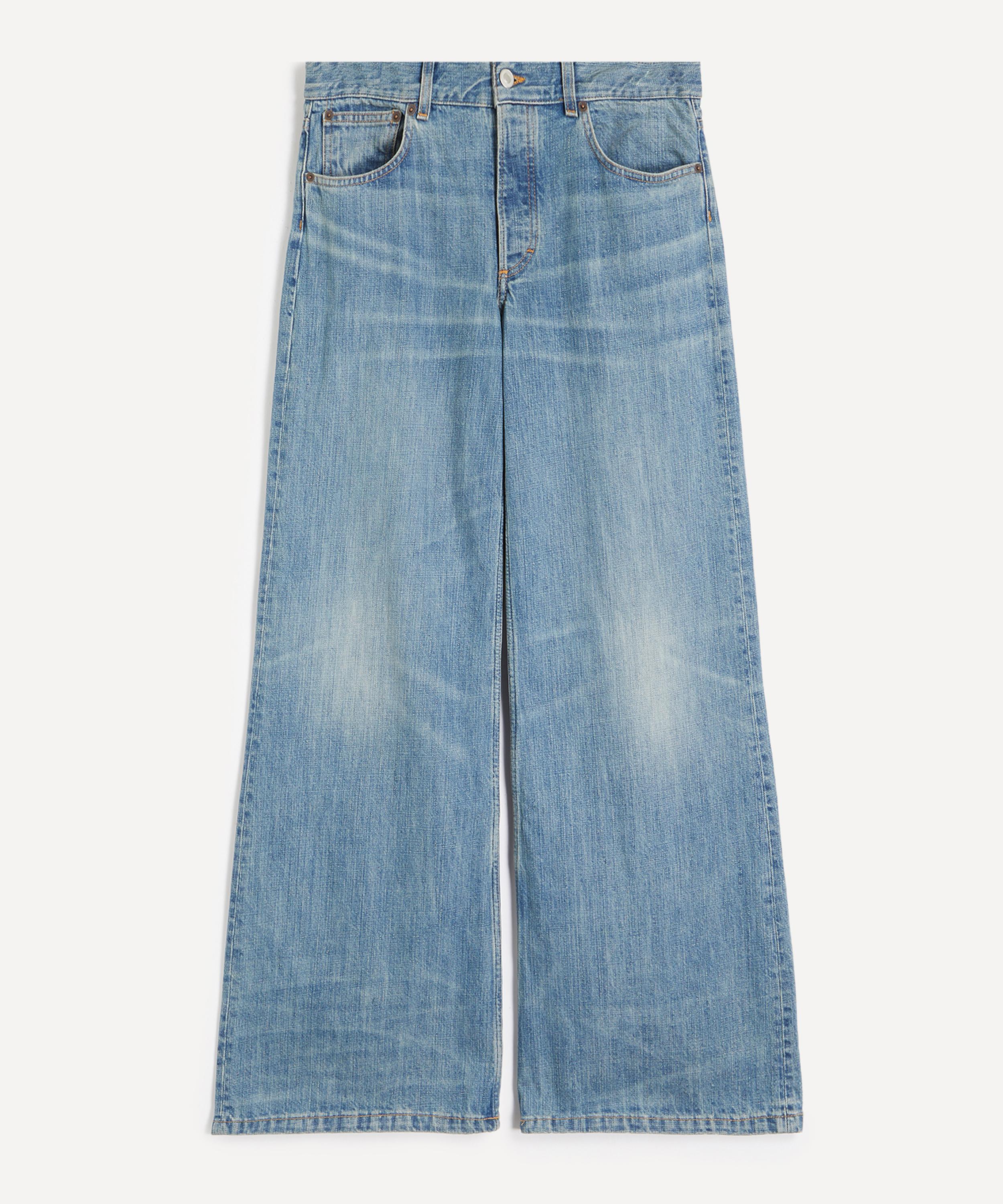 JEANERICA - Kyoto Jeans in Mid-Blue Righe