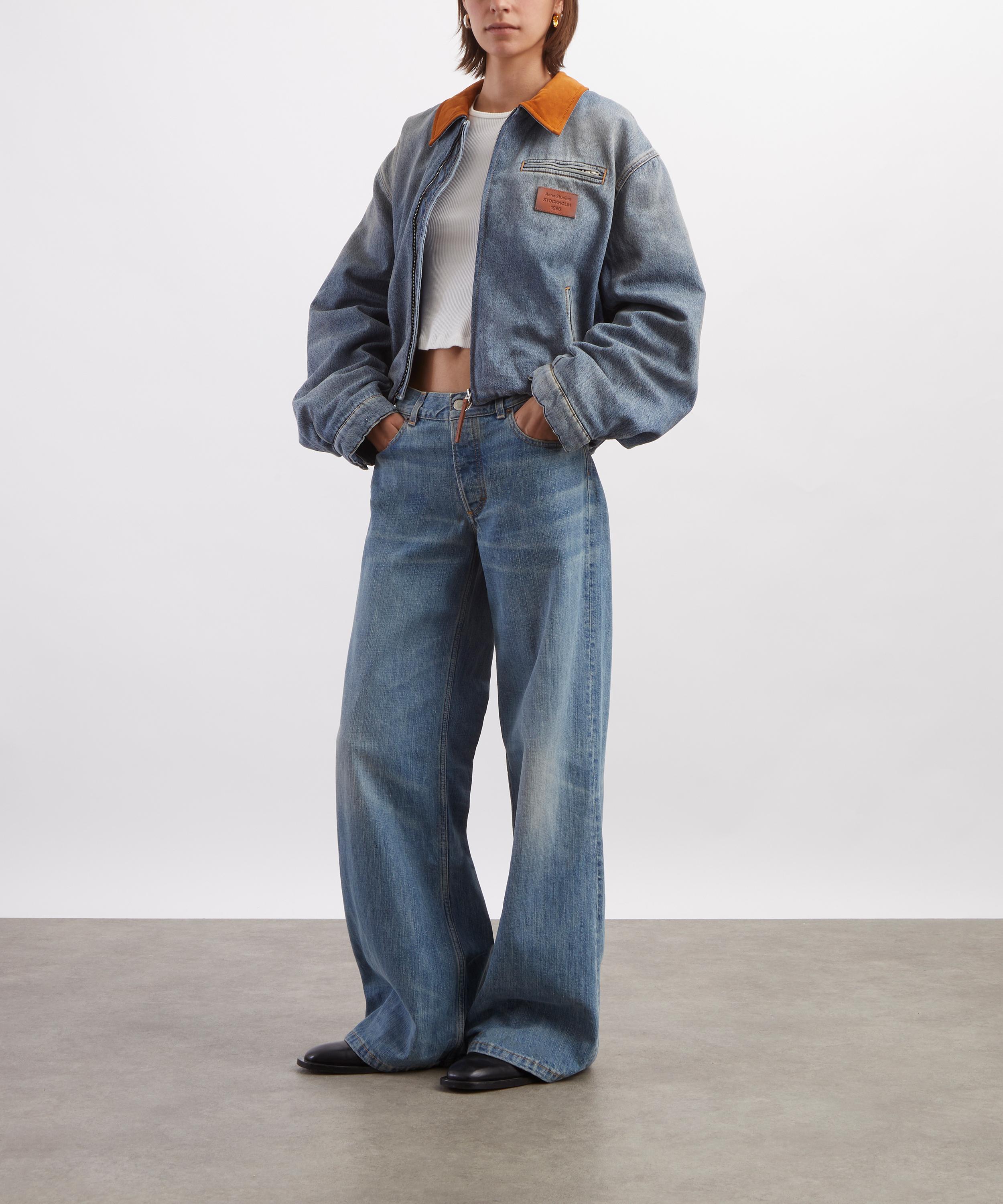 JEANERICA - Kyoto Jeans in Mid-Blue Righe image number 1