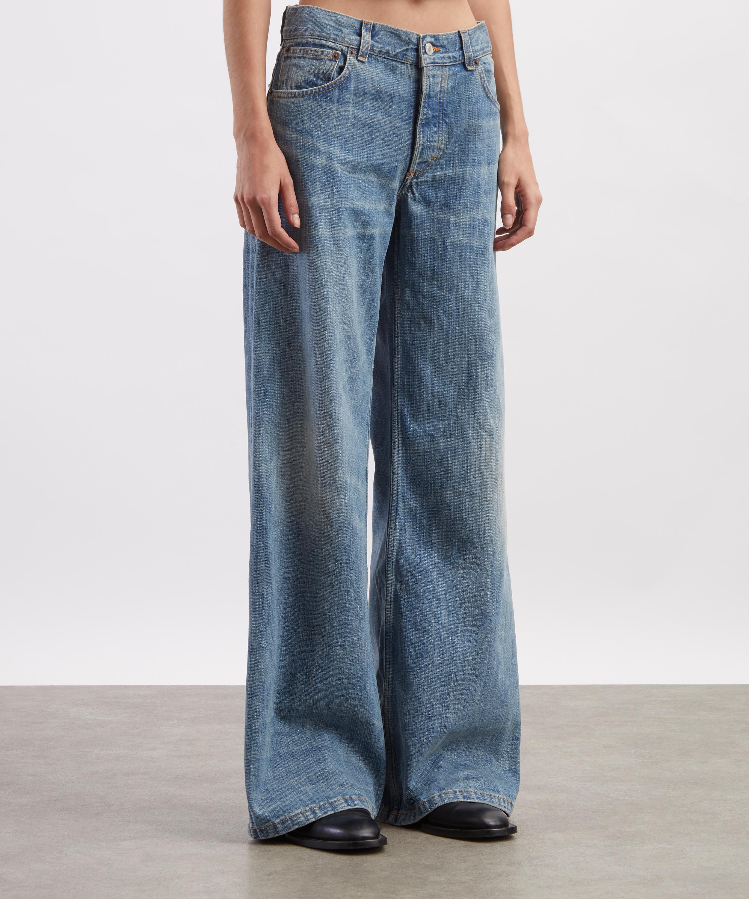 JEANERICA - Kyoto Jeans in Mid-Blue Righe image number 2
