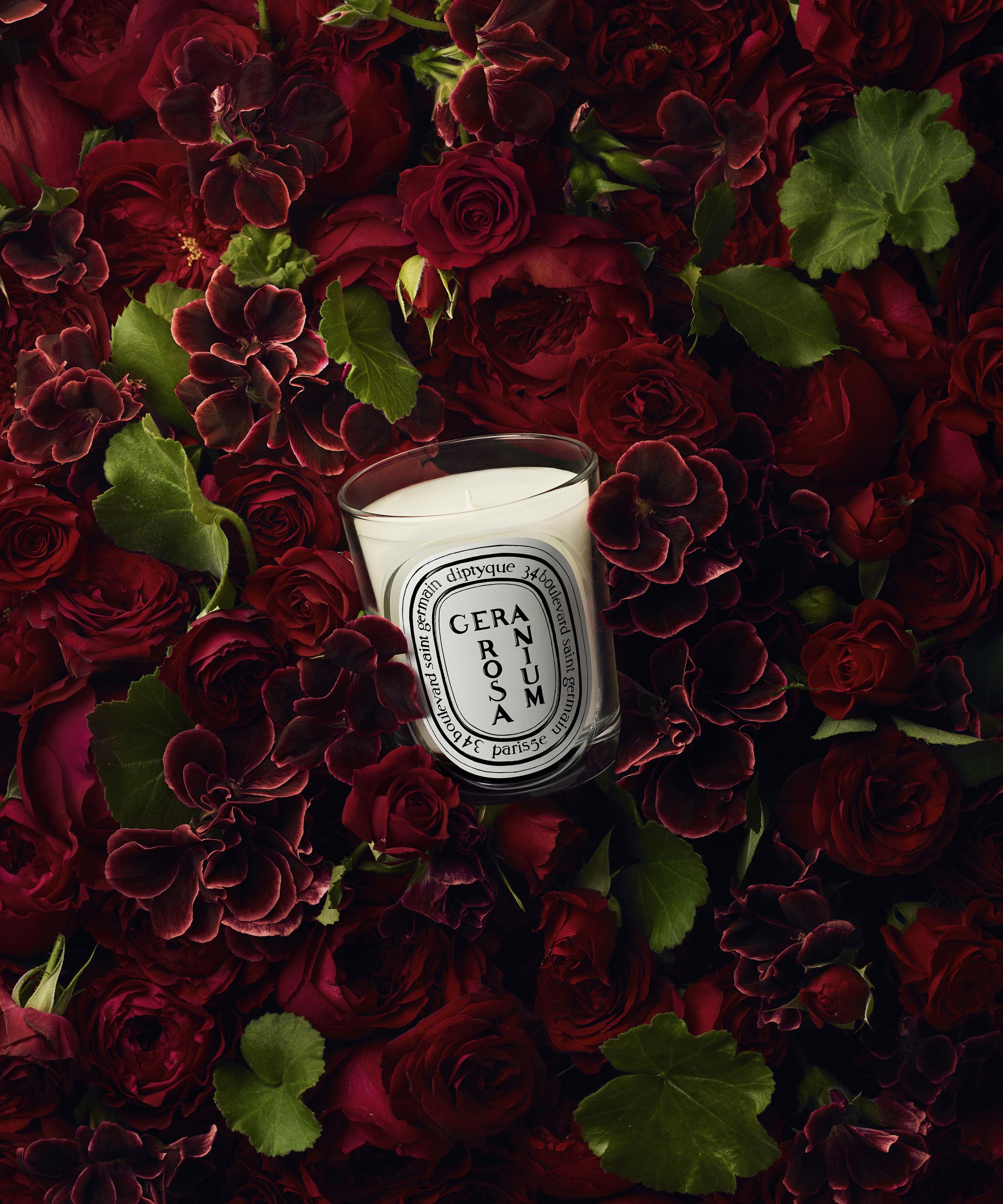 Diptyque - Geranium Rosa Scented Candle 190g image number 2