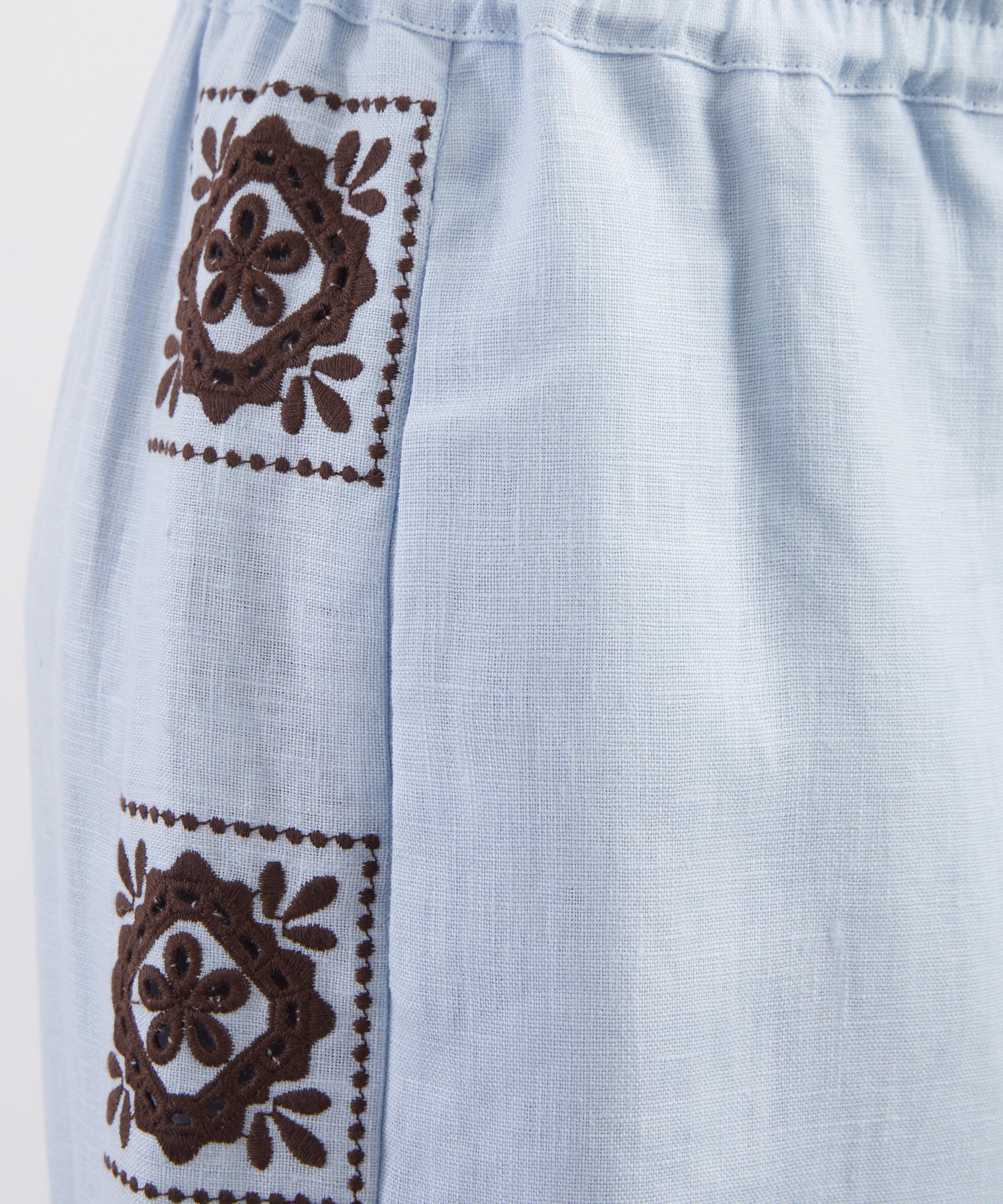 ALÉMAIS - Grace Relaxed Linen Wide-Leg Trousers image number 4