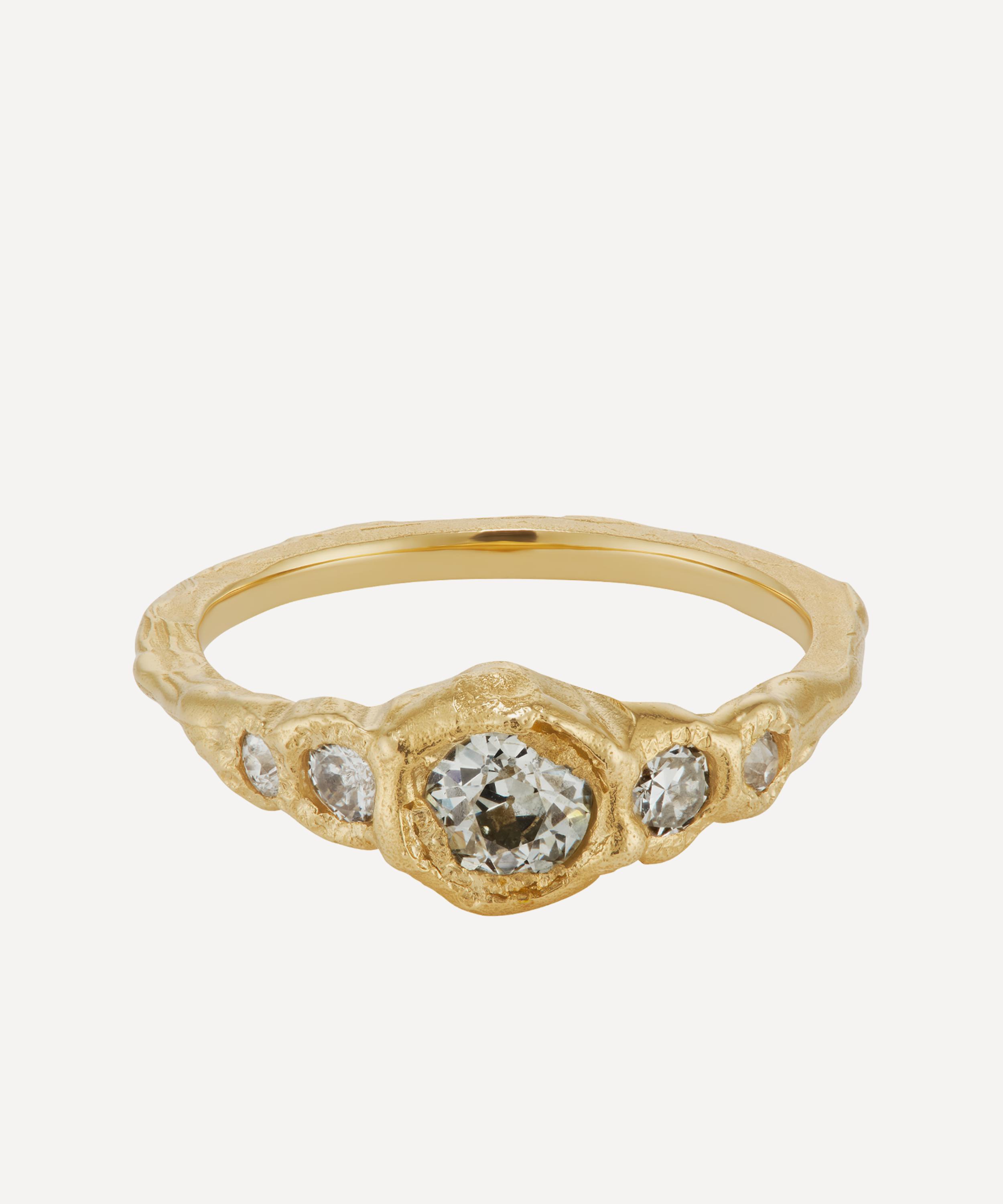 Ellis Mhairi Cameron - 14ct Gold Five Stone Diamond Engagement Ring