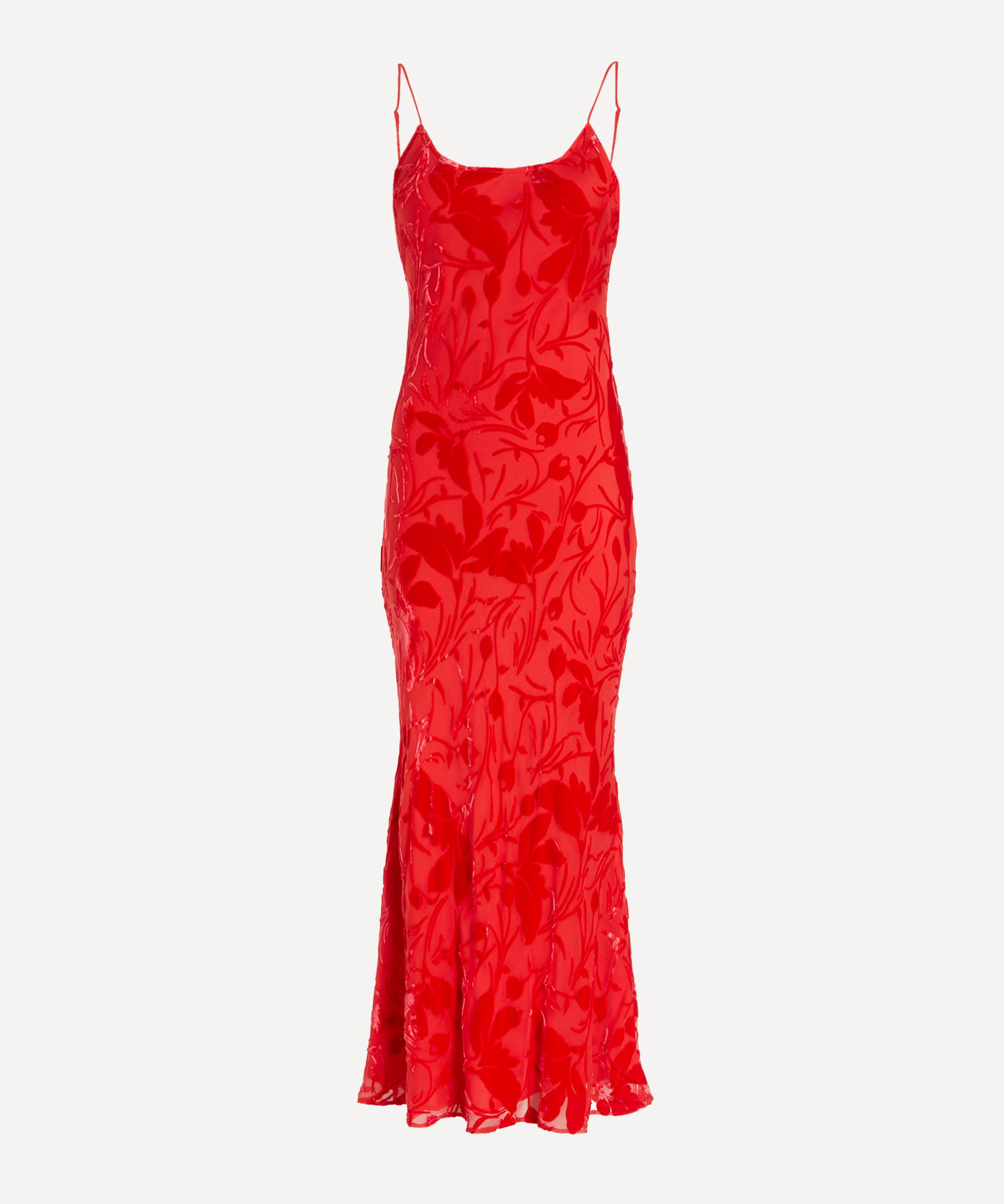 Rat & Boa - Evi Red Devor&eacute; Dress