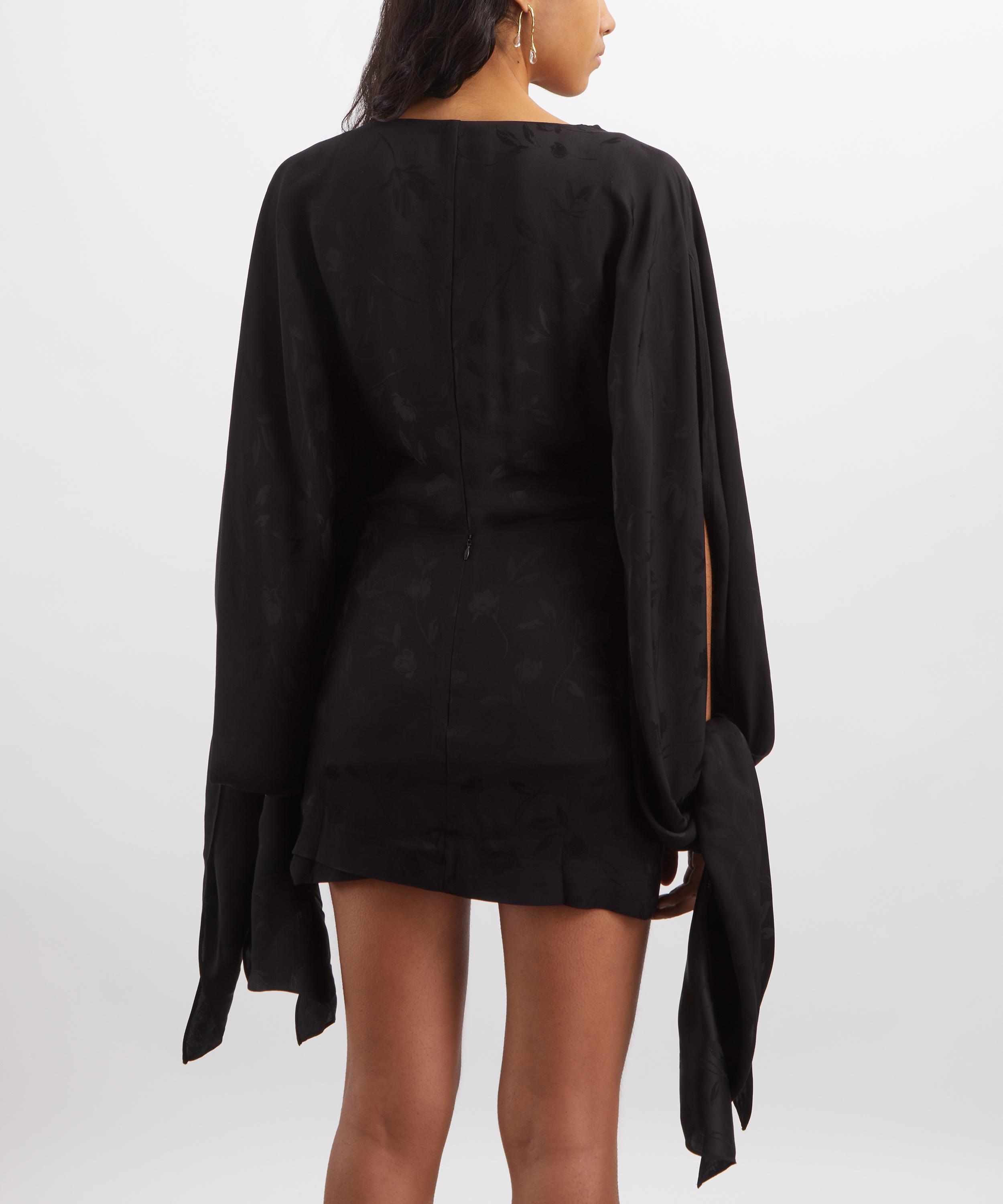 Rat & Boa - Sisley Black Jacquard Mini Dress image number 3