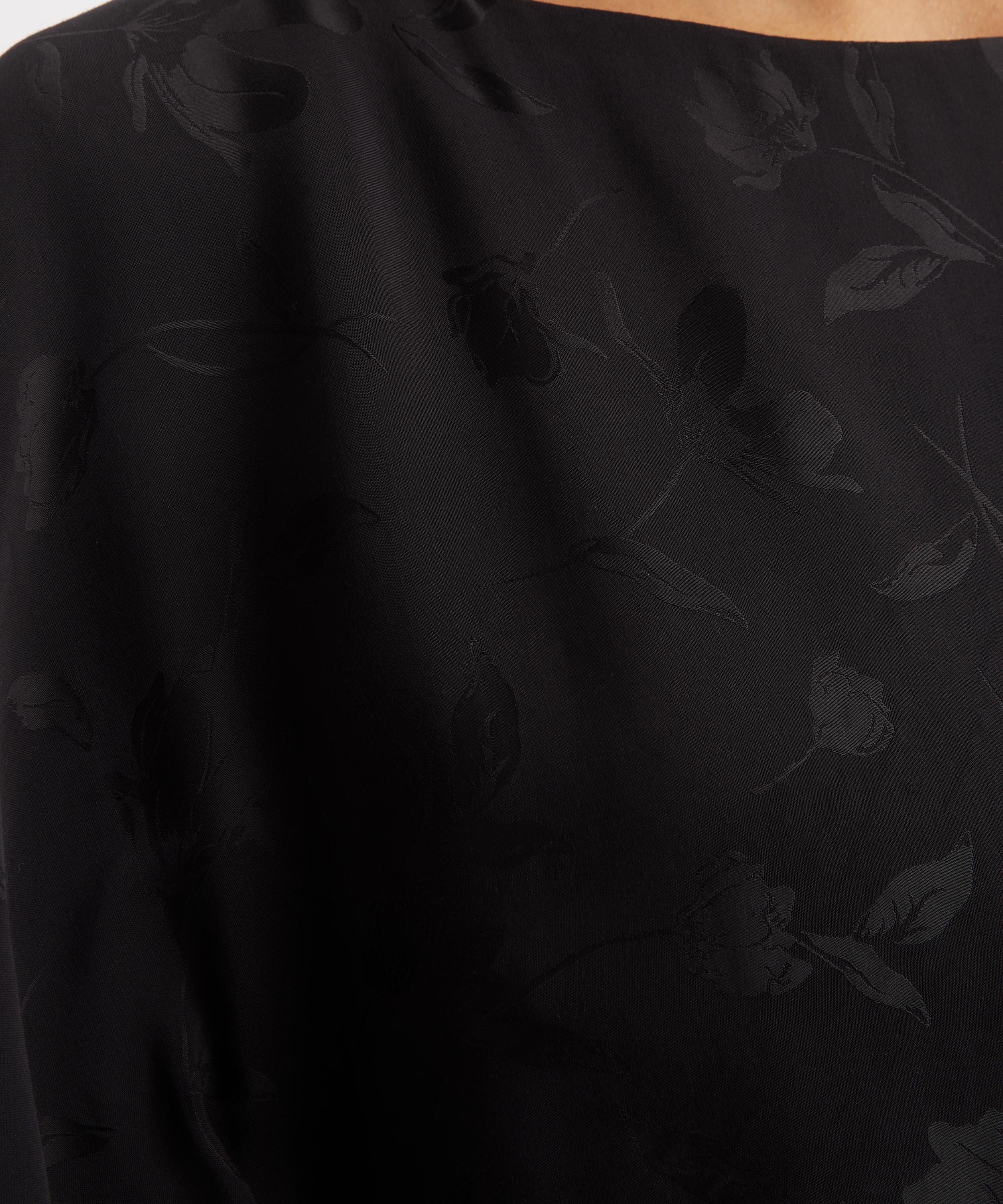 Rat & Boa - Sisley Black Jacquard Mini Dress image number 4