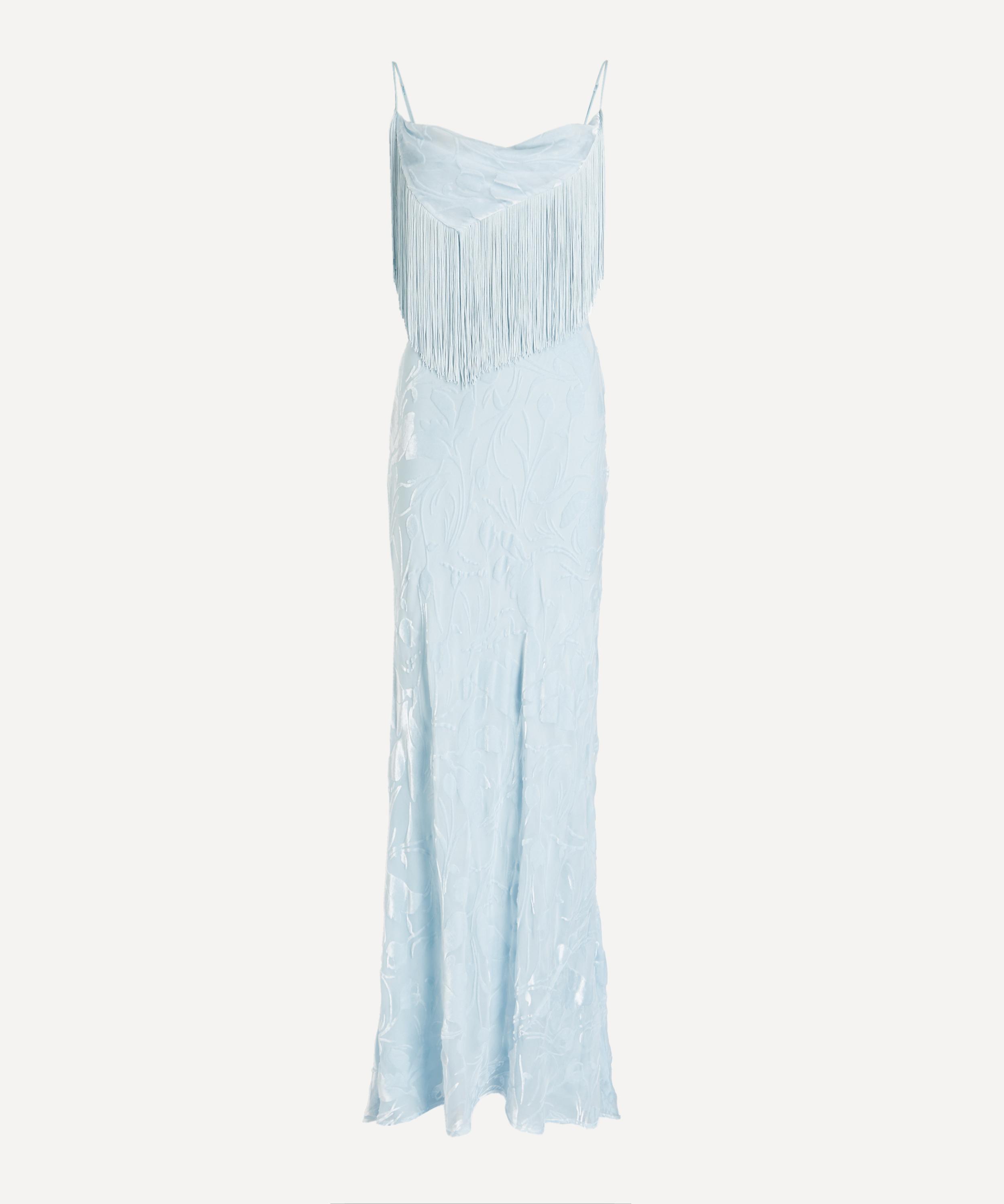Rat & Boa - Inaya Blue Devor&eacute; Dress