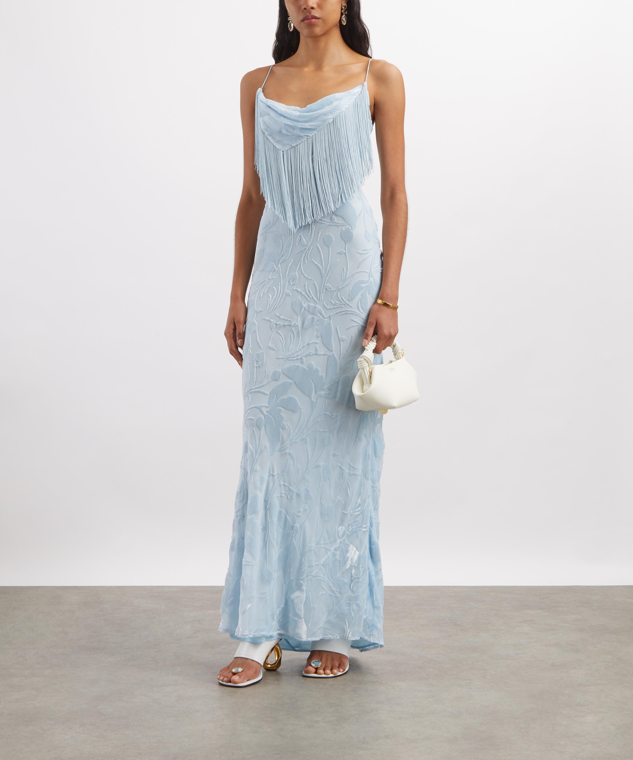 Rat & Boa - Inaya Blue Devor&eacute; Dress image number 1