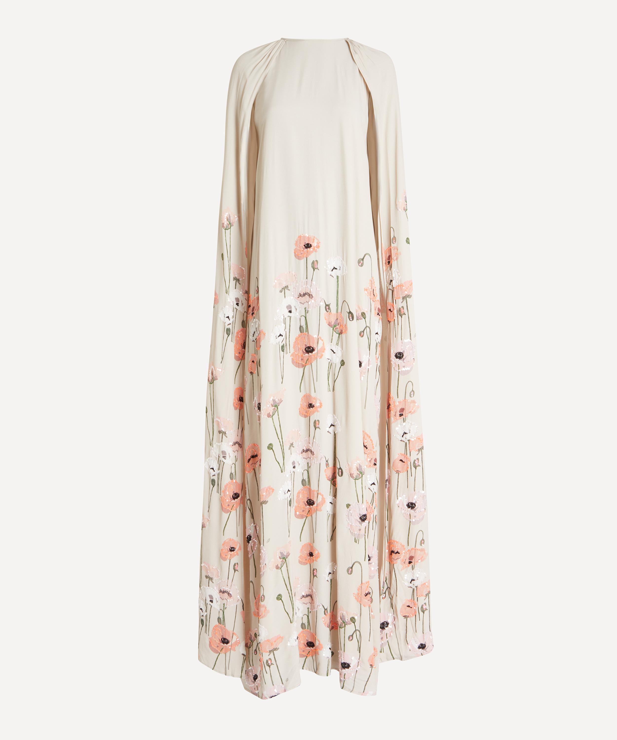 Bernadette - Minnie Embroidered Cape Dress