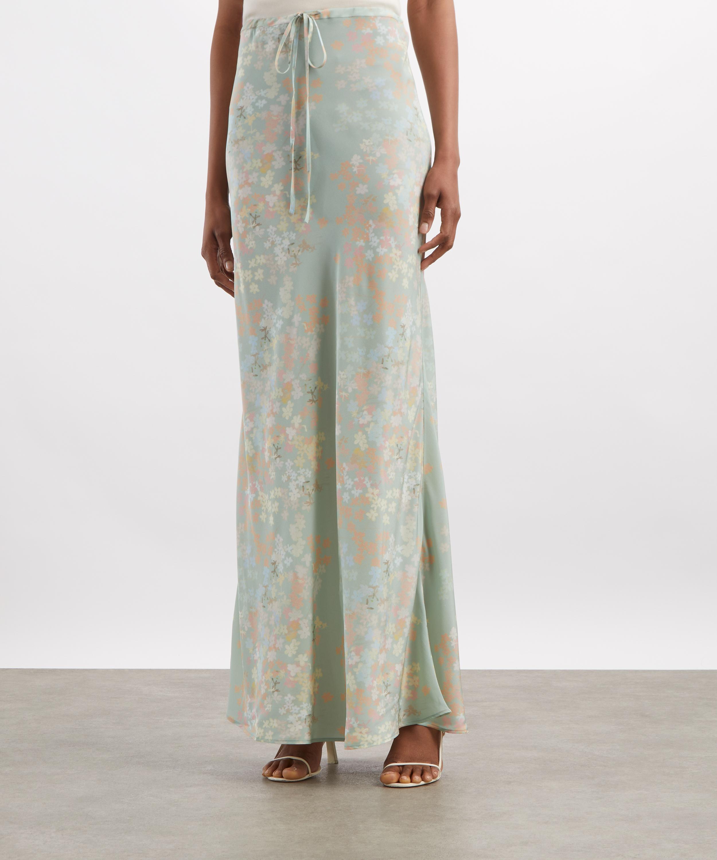 Bernadette - Emily Jasmine Silk Maxi Skirt&nbsp; image number 2