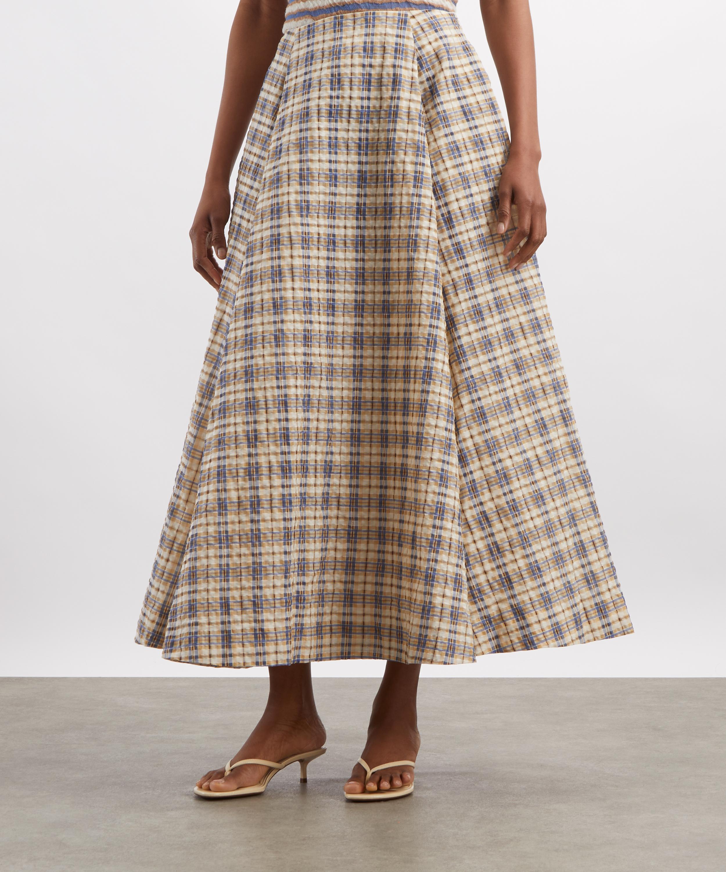 Bernadette - Kennedy Seersucker Skirt&nbsp; image number 2