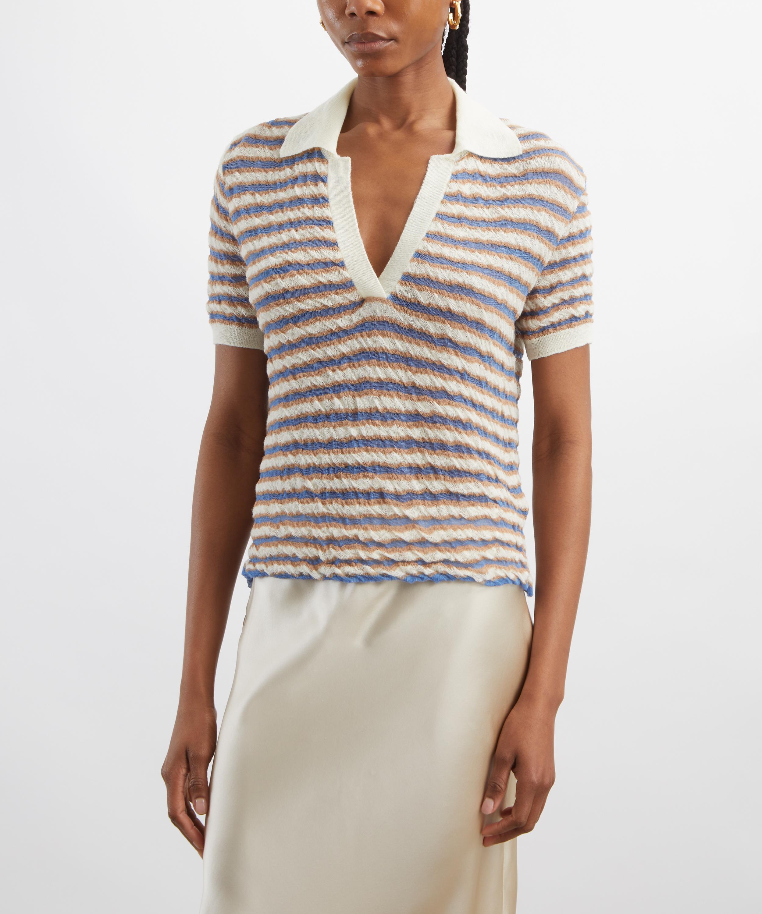 Bernadette - Ophelia Striped Polo Shirt image number 2