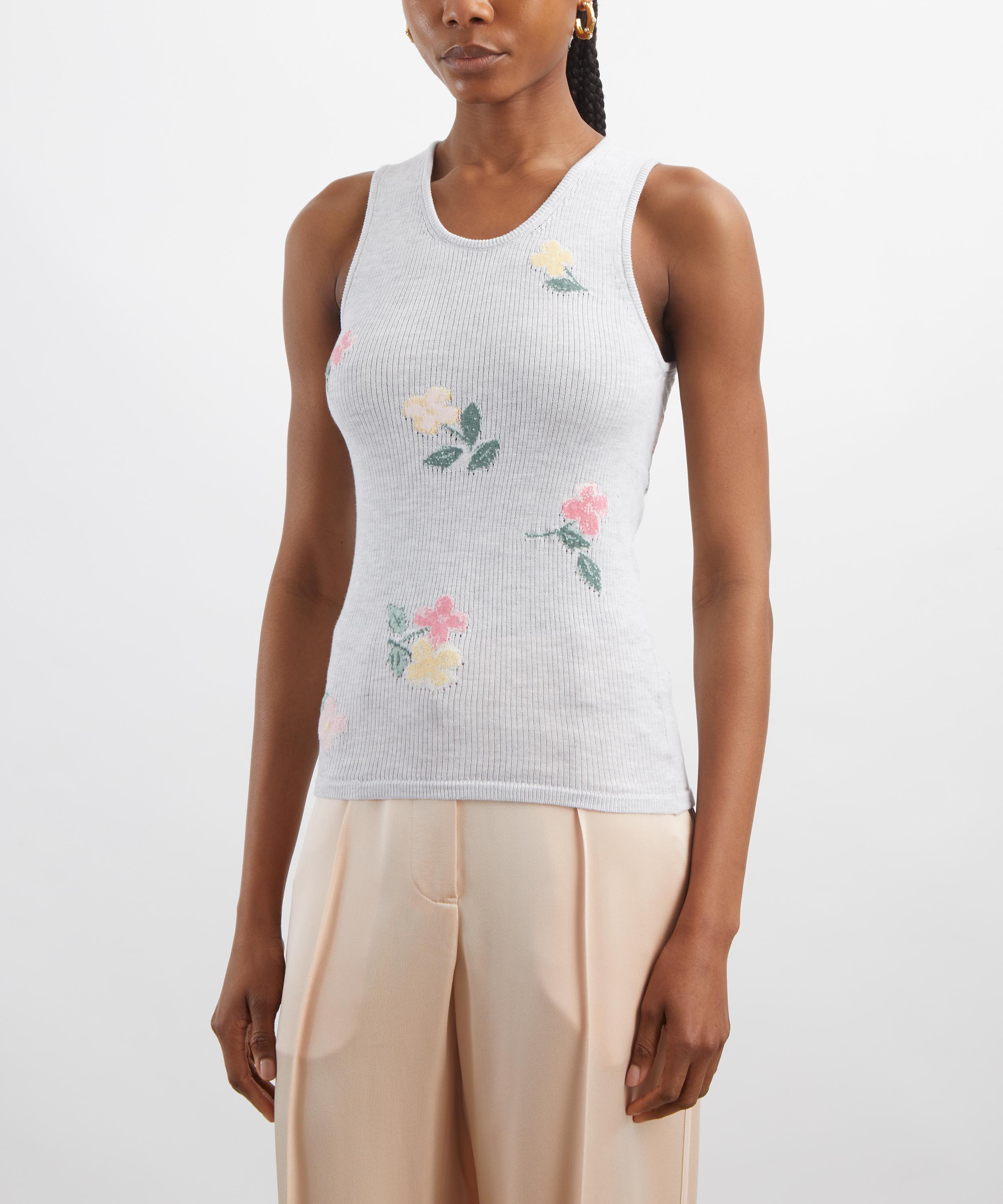 Bernadette - Clementine Ribbed Tank Top image number 2