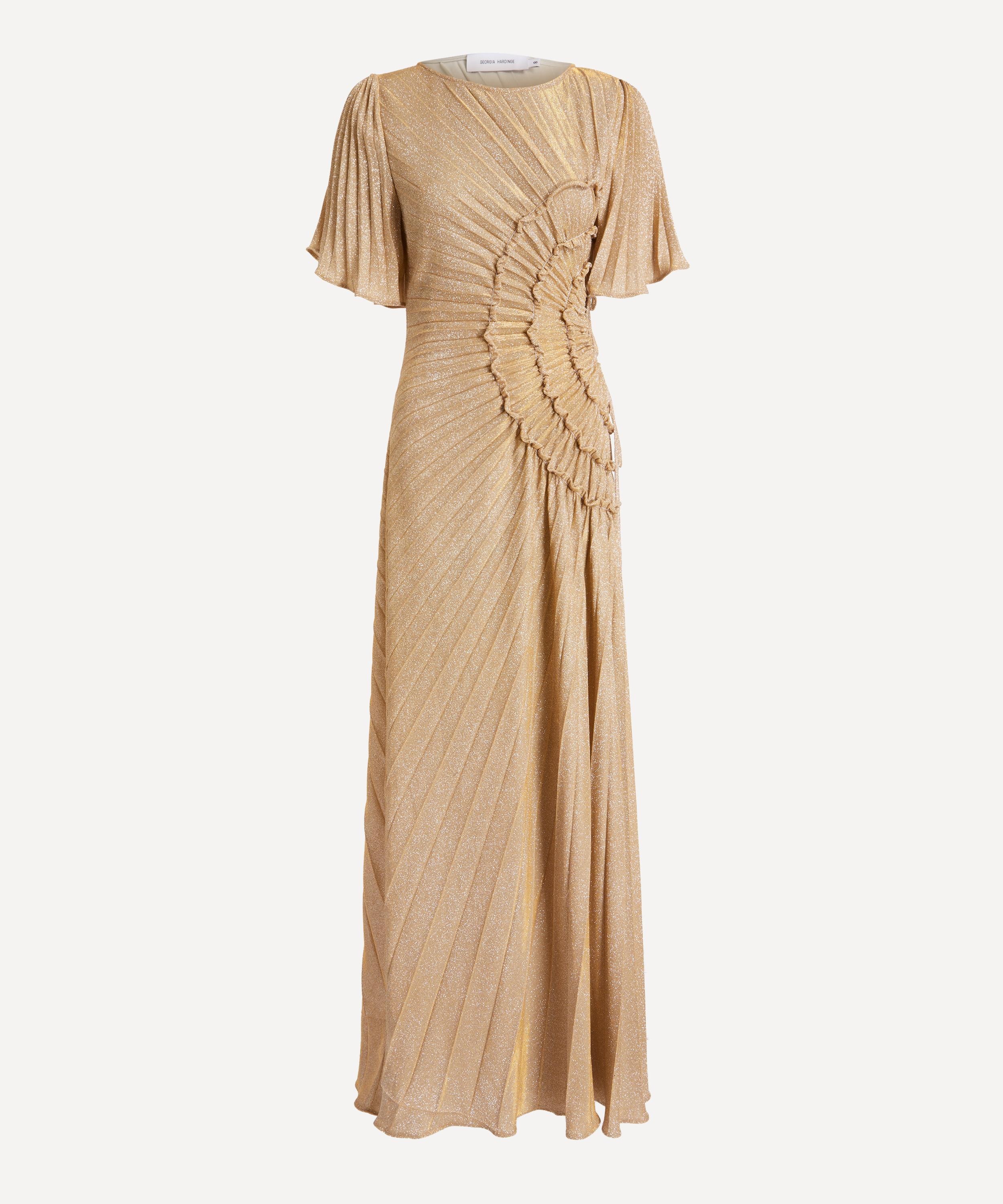 Georgia Hardinge - Solarize Gold Lemon Floor-Length Dress