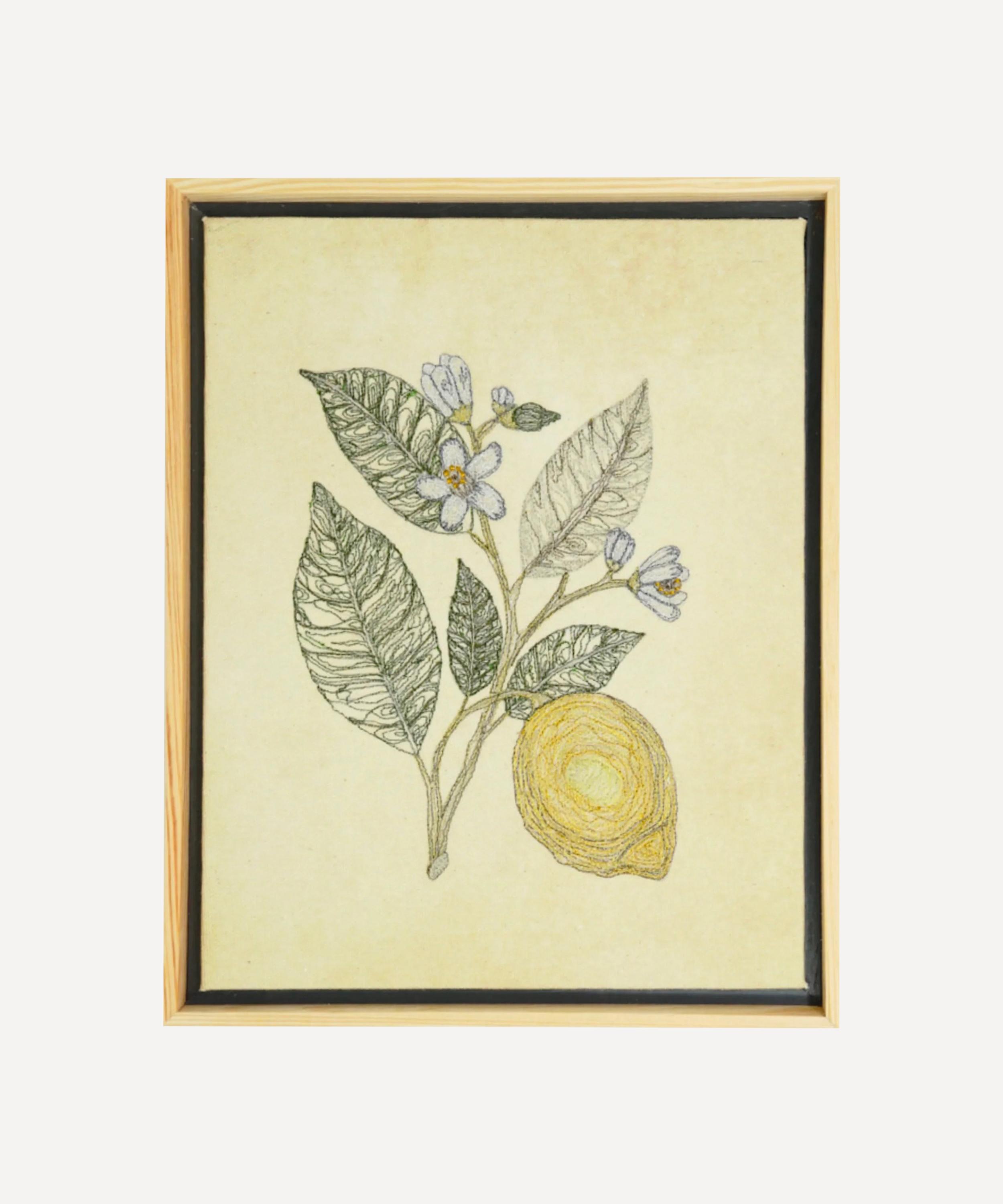 Trovelore - Citrus Limon Embroidered Thread Art