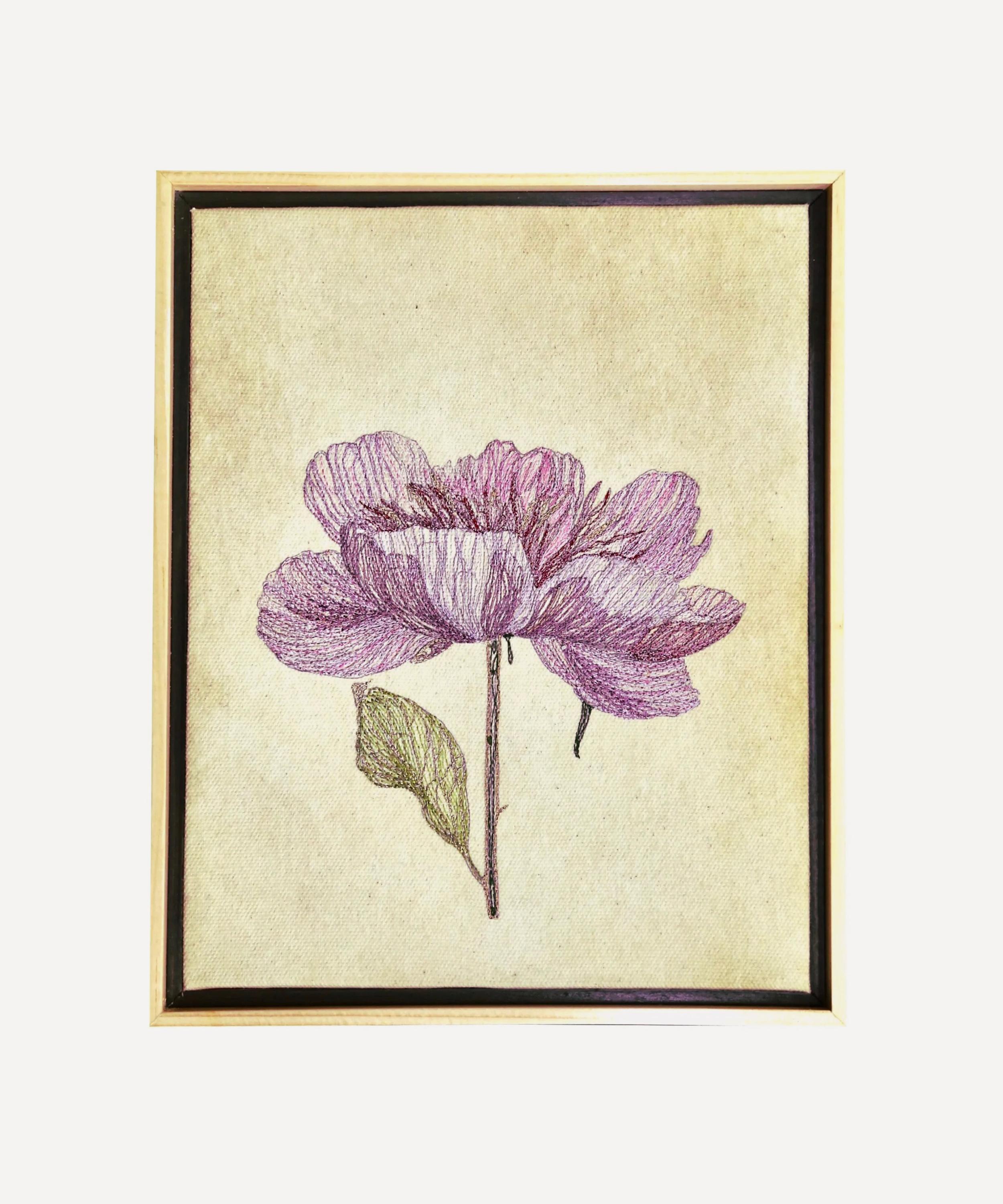 Trovelore - Peony Embroidered Thread Art