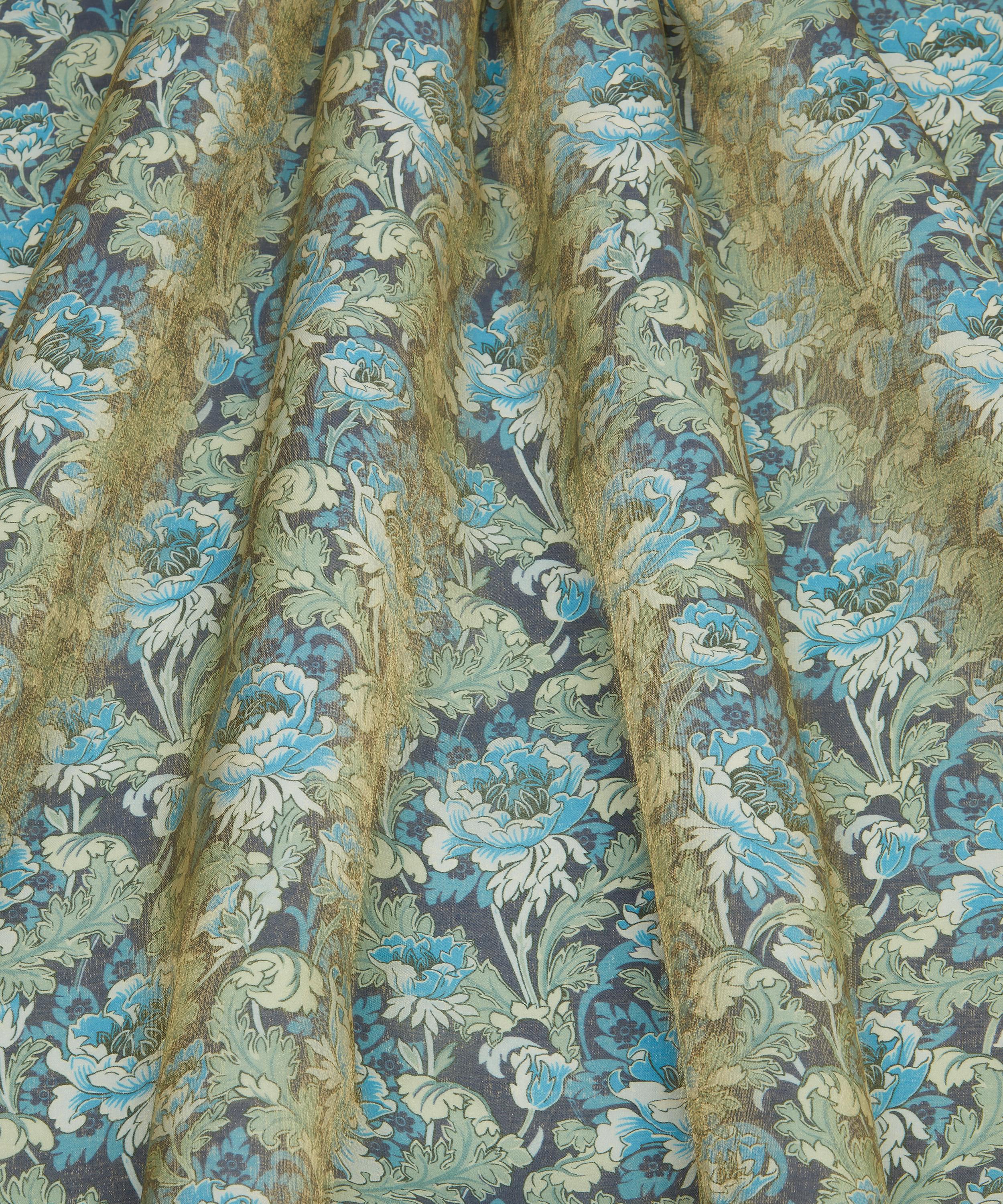 Liberty Fabrics - Ashbee Poppy Leamington Viscose Lurex image number 2