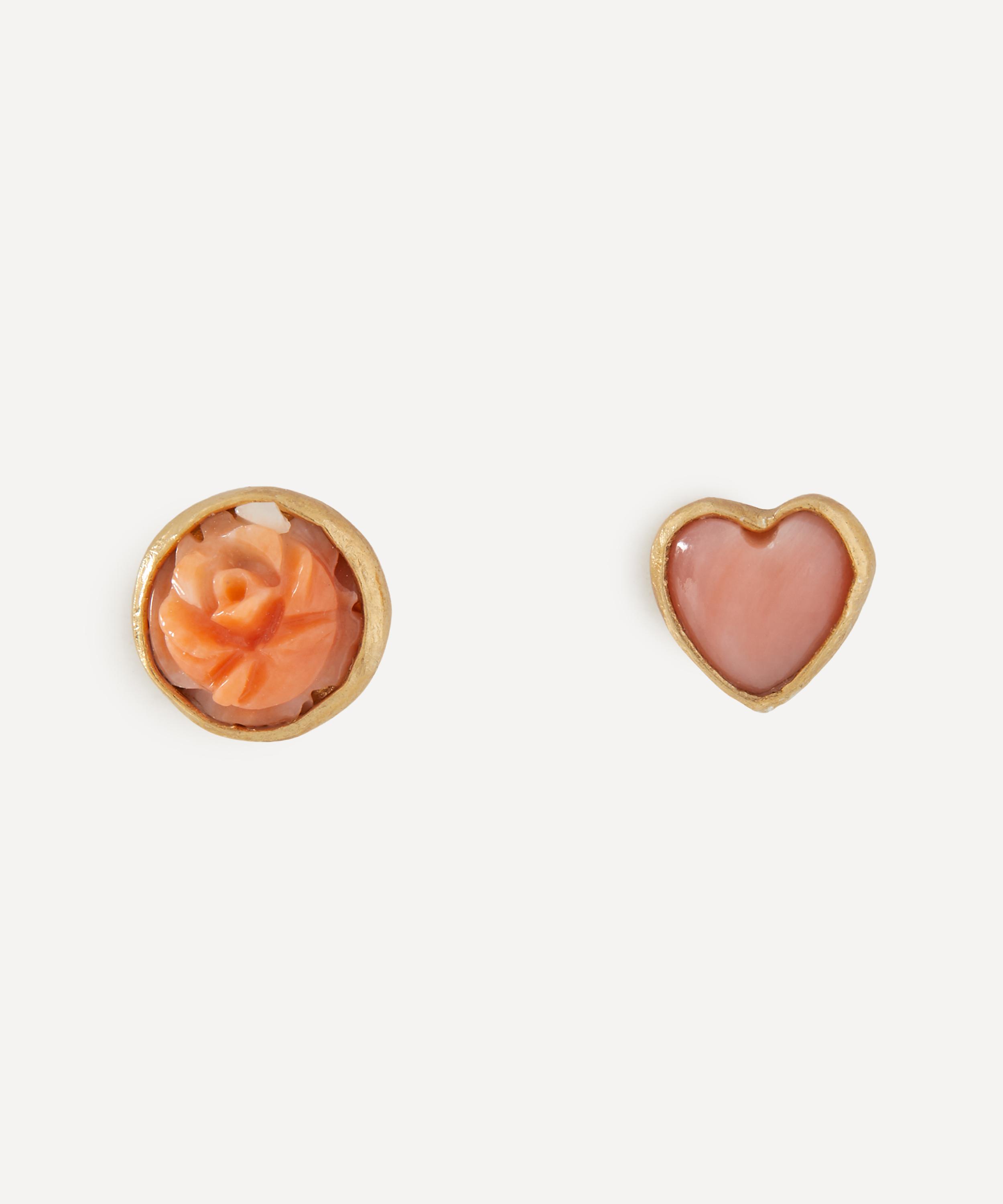 Grainne Morton - 18ct Gold-Plated Mismatched Stud Earrings