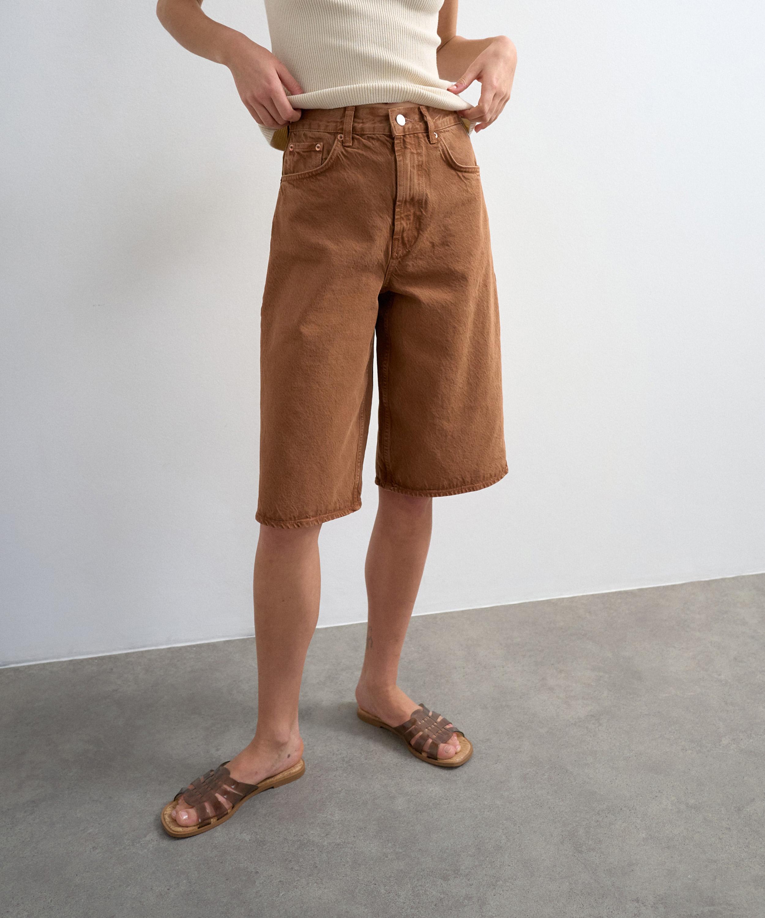 TOPSHOP - Toffee Denim Board Shorts image number 1