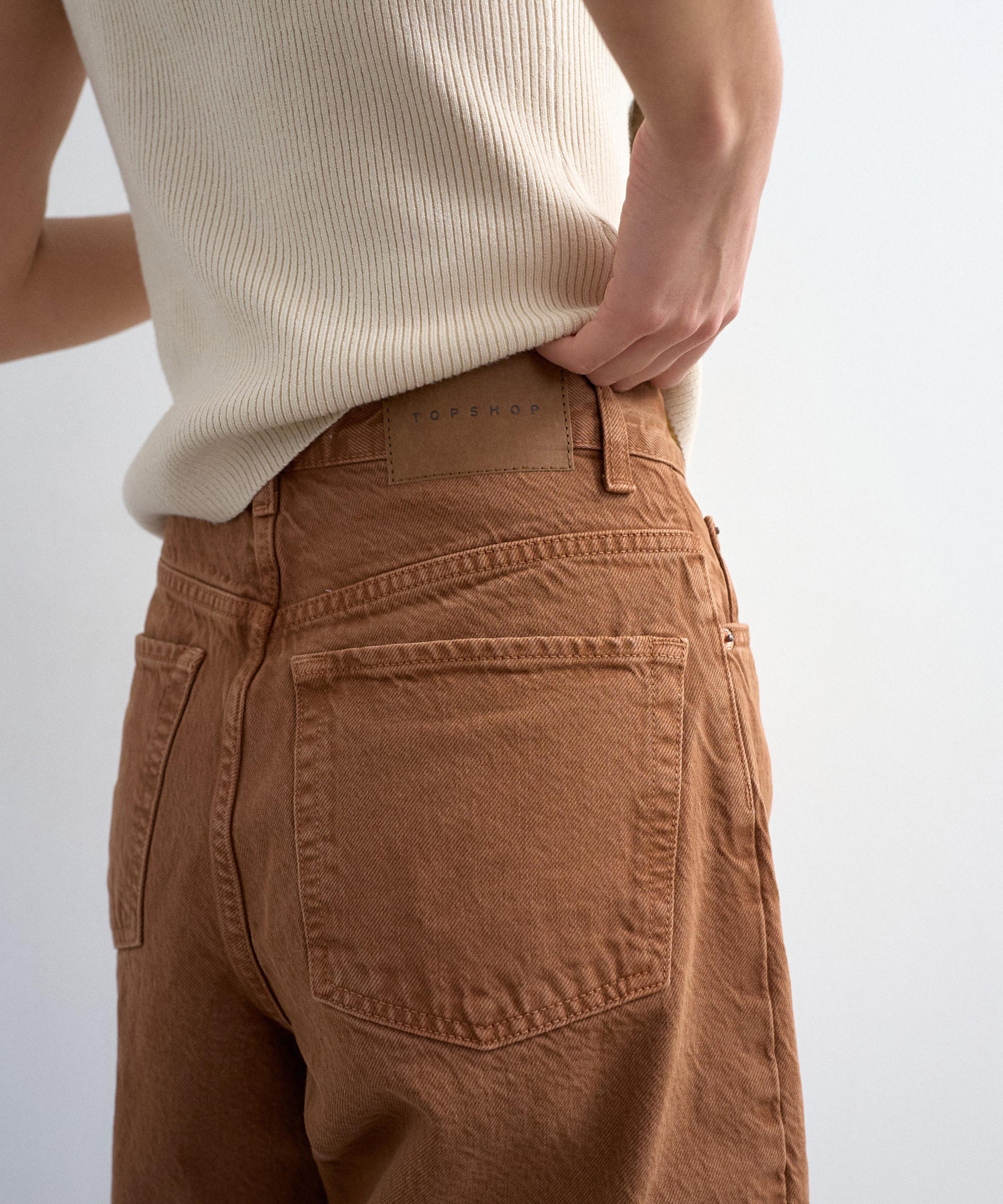 TOPSHOP - Toffee Denim Board Shorts image number 3