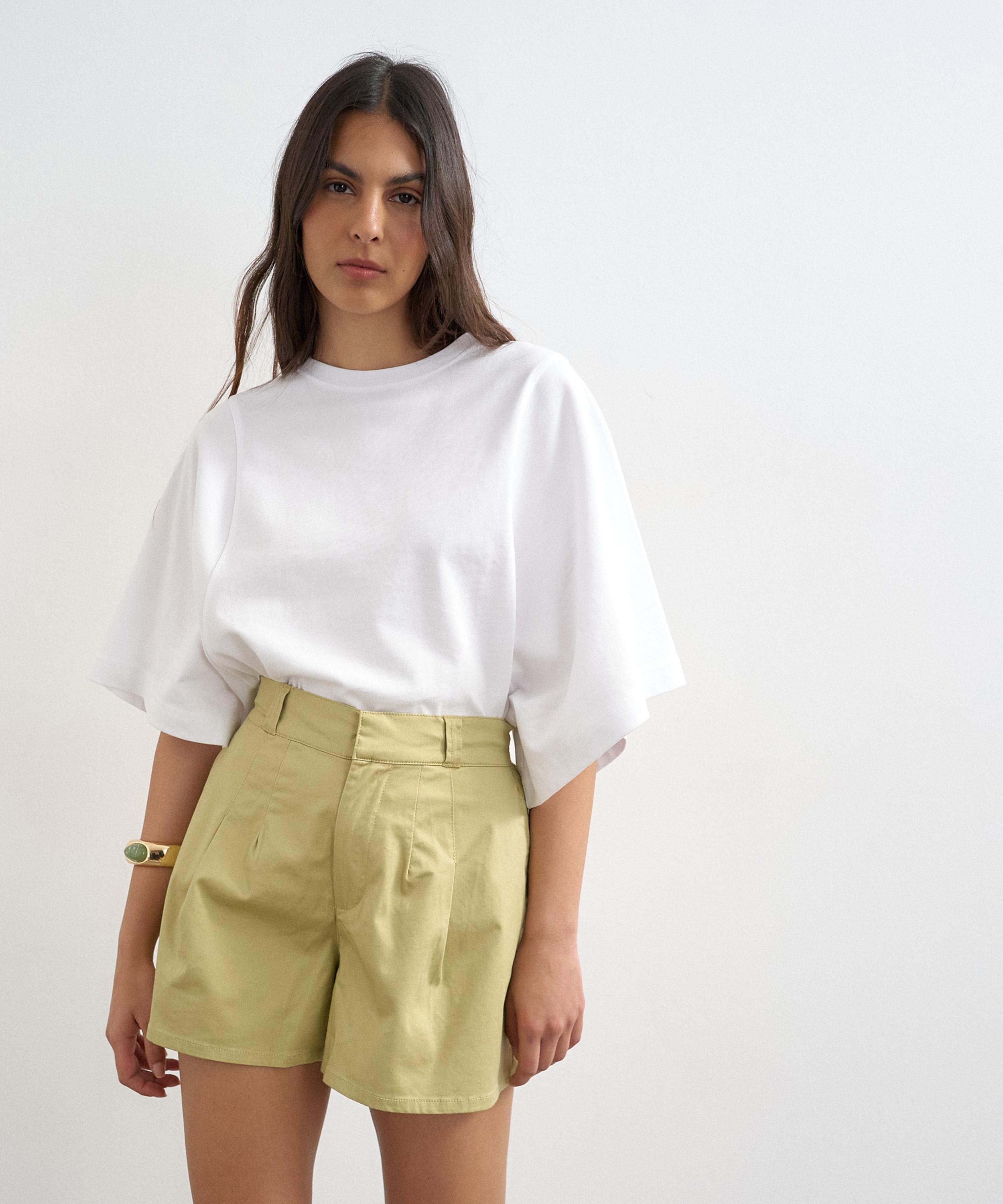 TOPSHOP - Sage Clean A-Line Shorts
