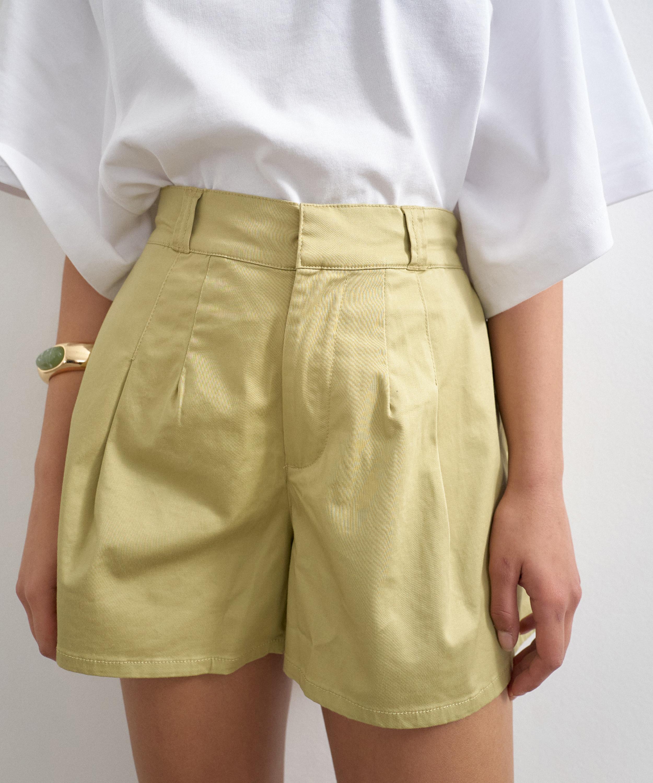 TOPSHOP - Sage Clean A-Line Shorts image number 1