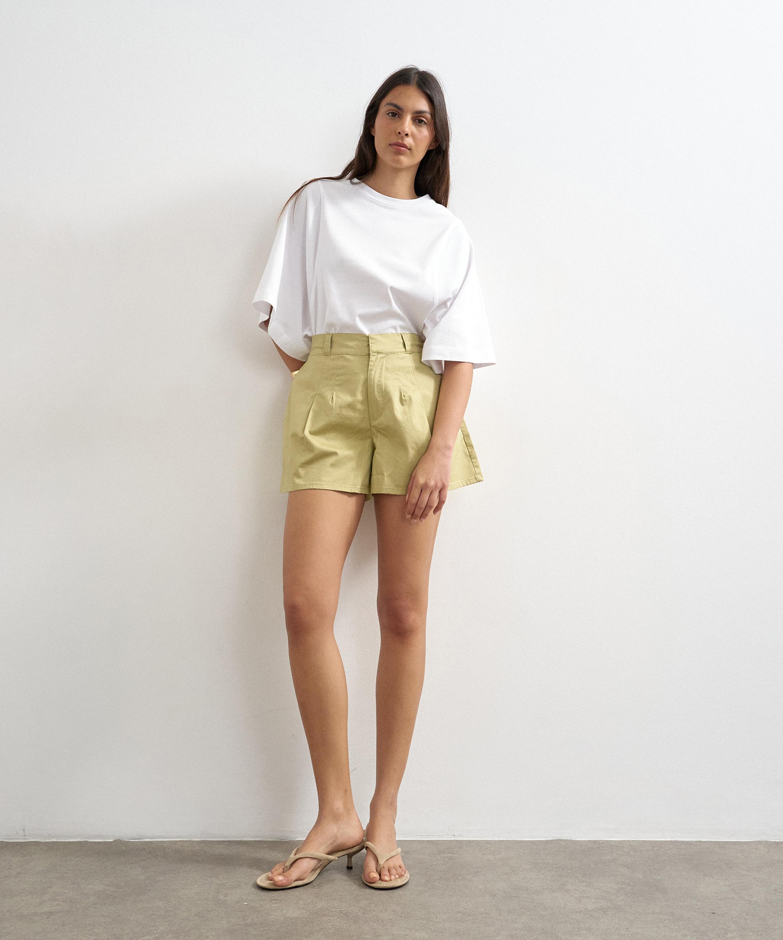 TOPSHOP - Sage Clean A-Line Shorts image number 2