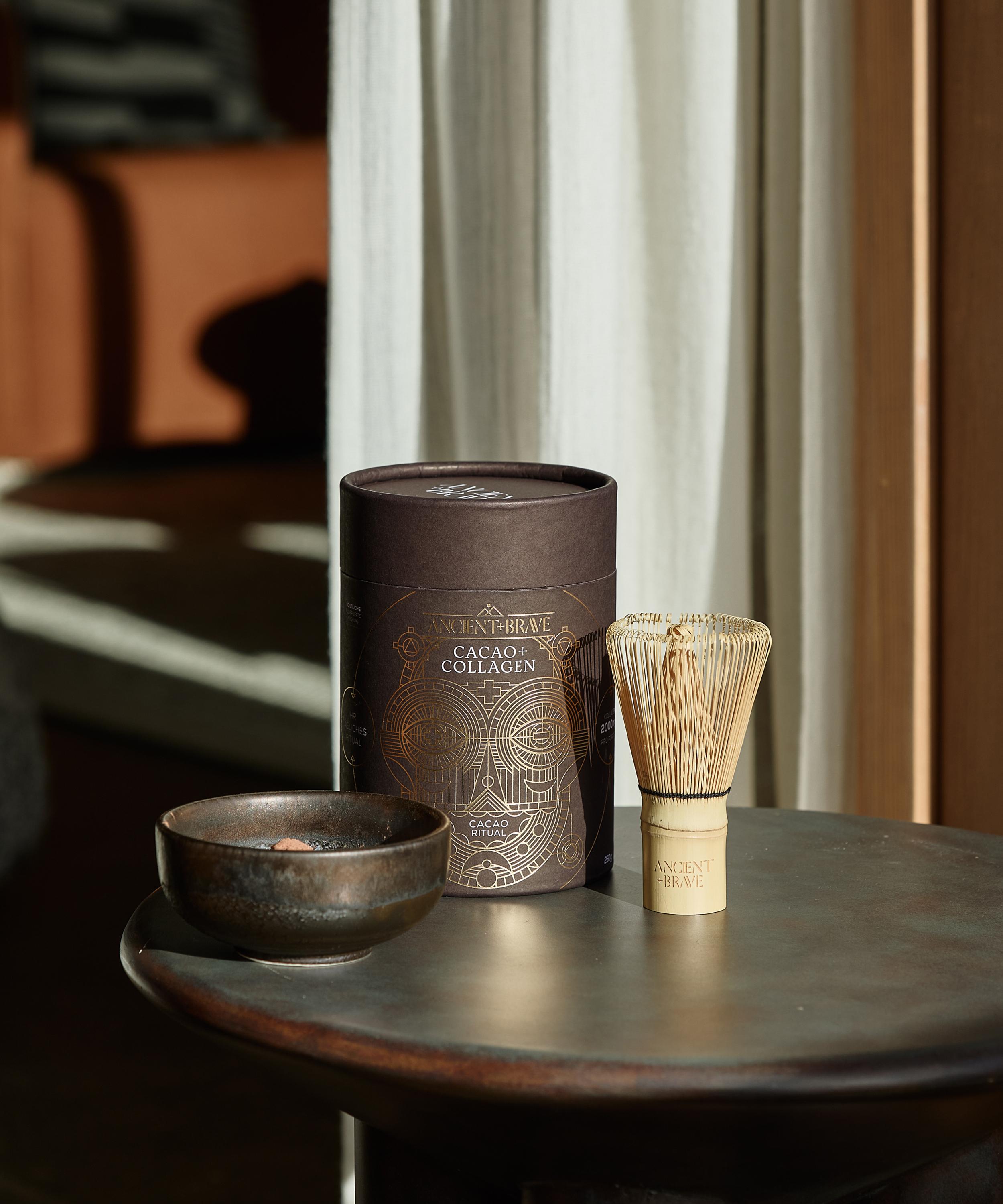 Ancient + Brave - Cacao and Collagen Tub 250g image number 