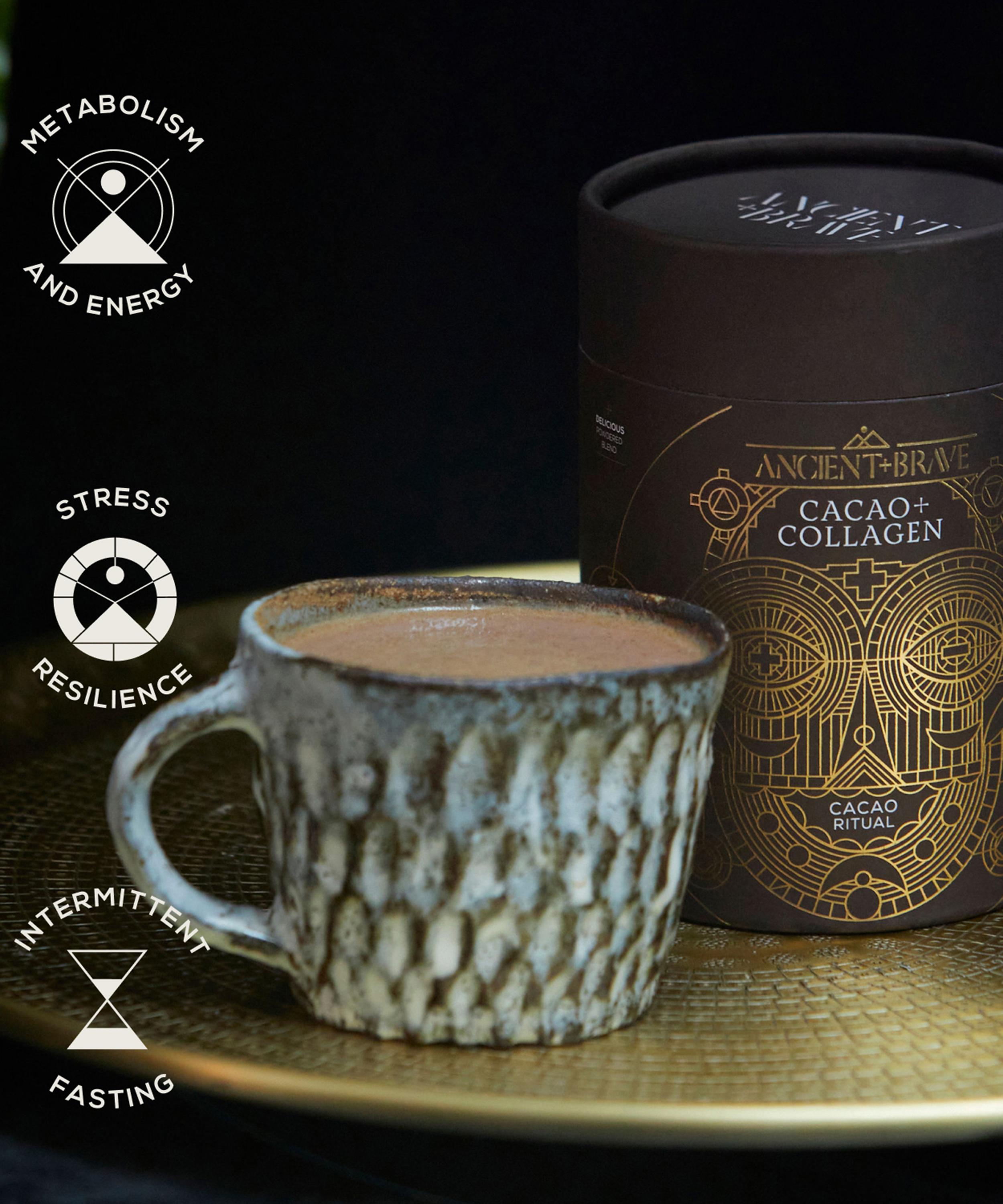 Ancient + Brave - Cacao and Collagen Tub 250g image number 