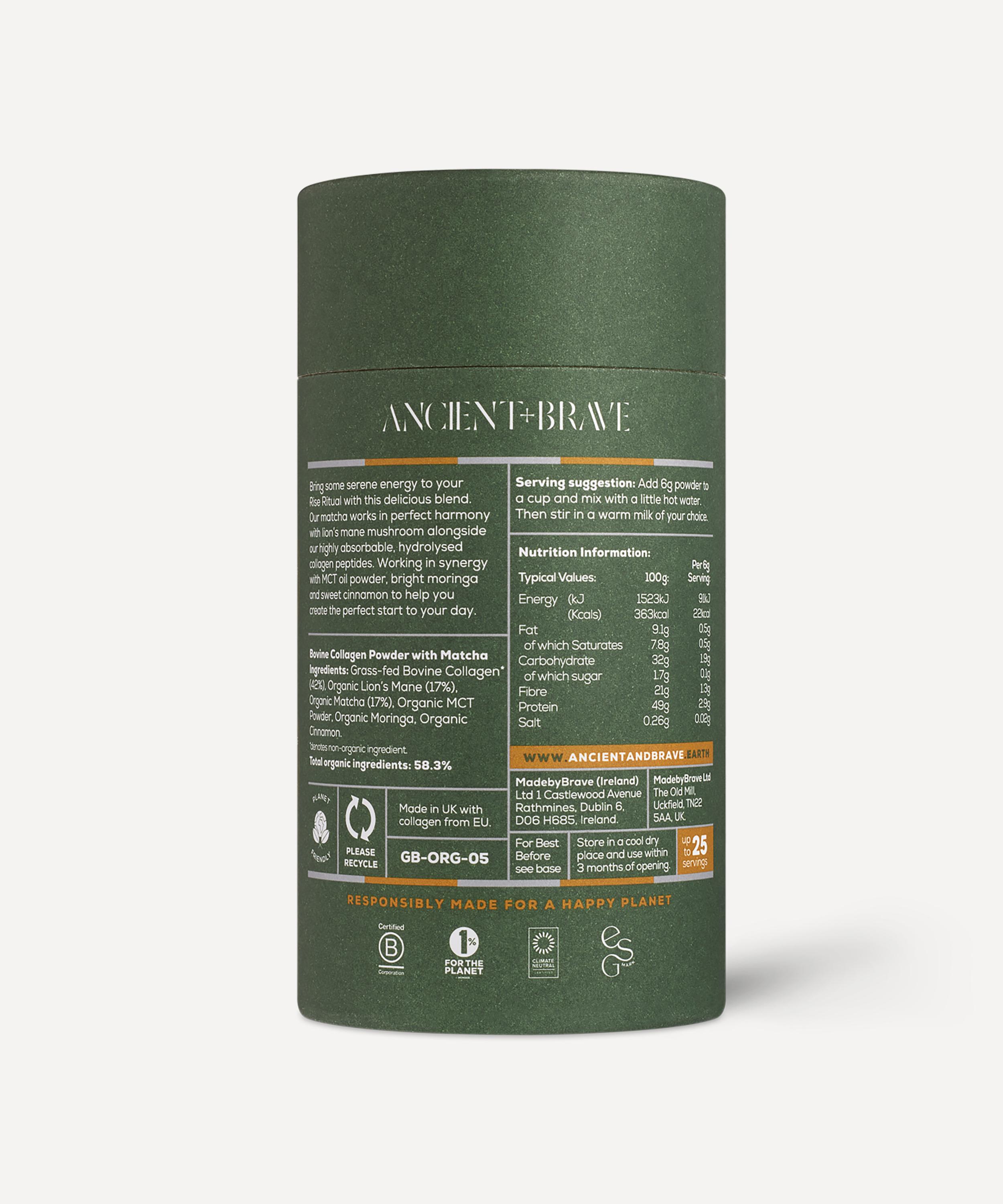 Ancient + Brave - Ceremonial Matcha and Collagen Tub 150g image number 1