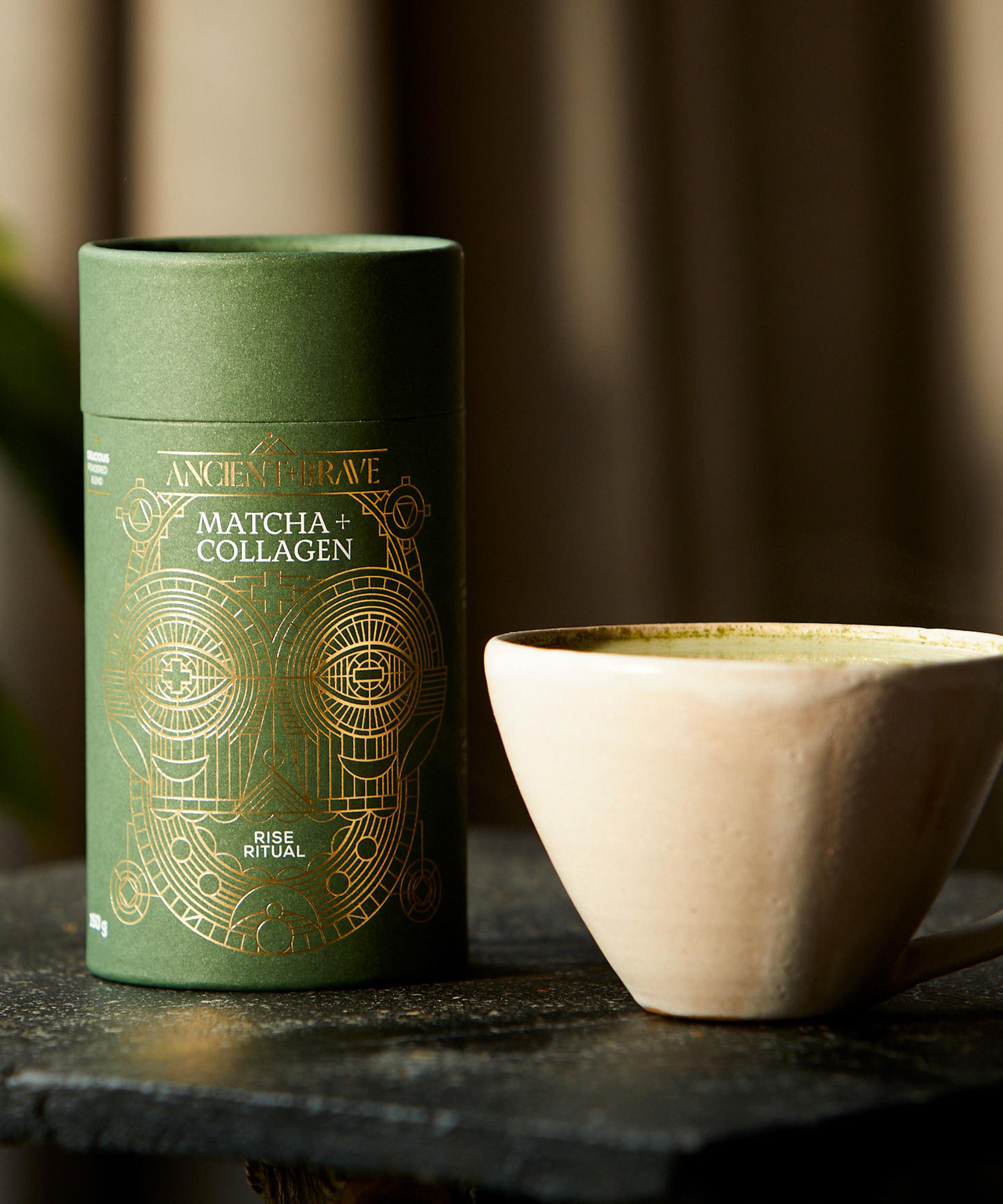 Ancient + Brave - Ceremonial Matcha and Collagen Tub 150g image number 6
