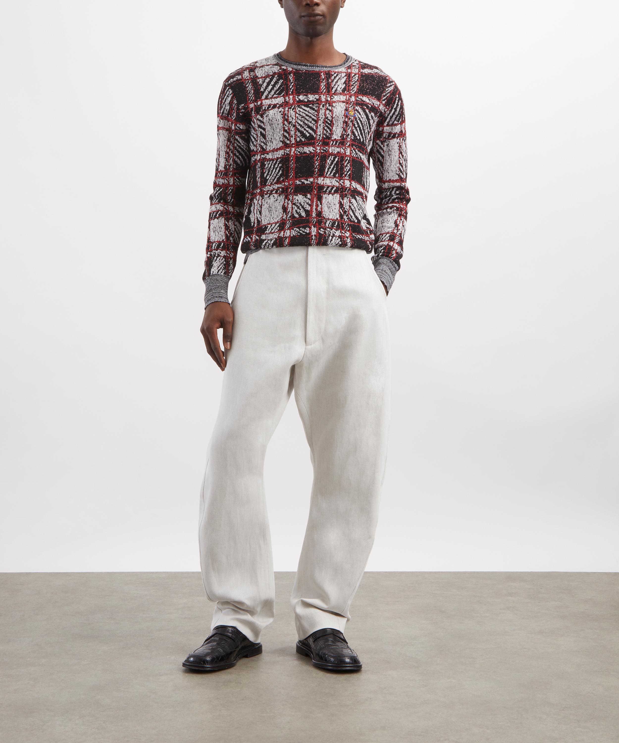 Vivienne Westwood - Scribble Check Round-Neck Jumper image number 1