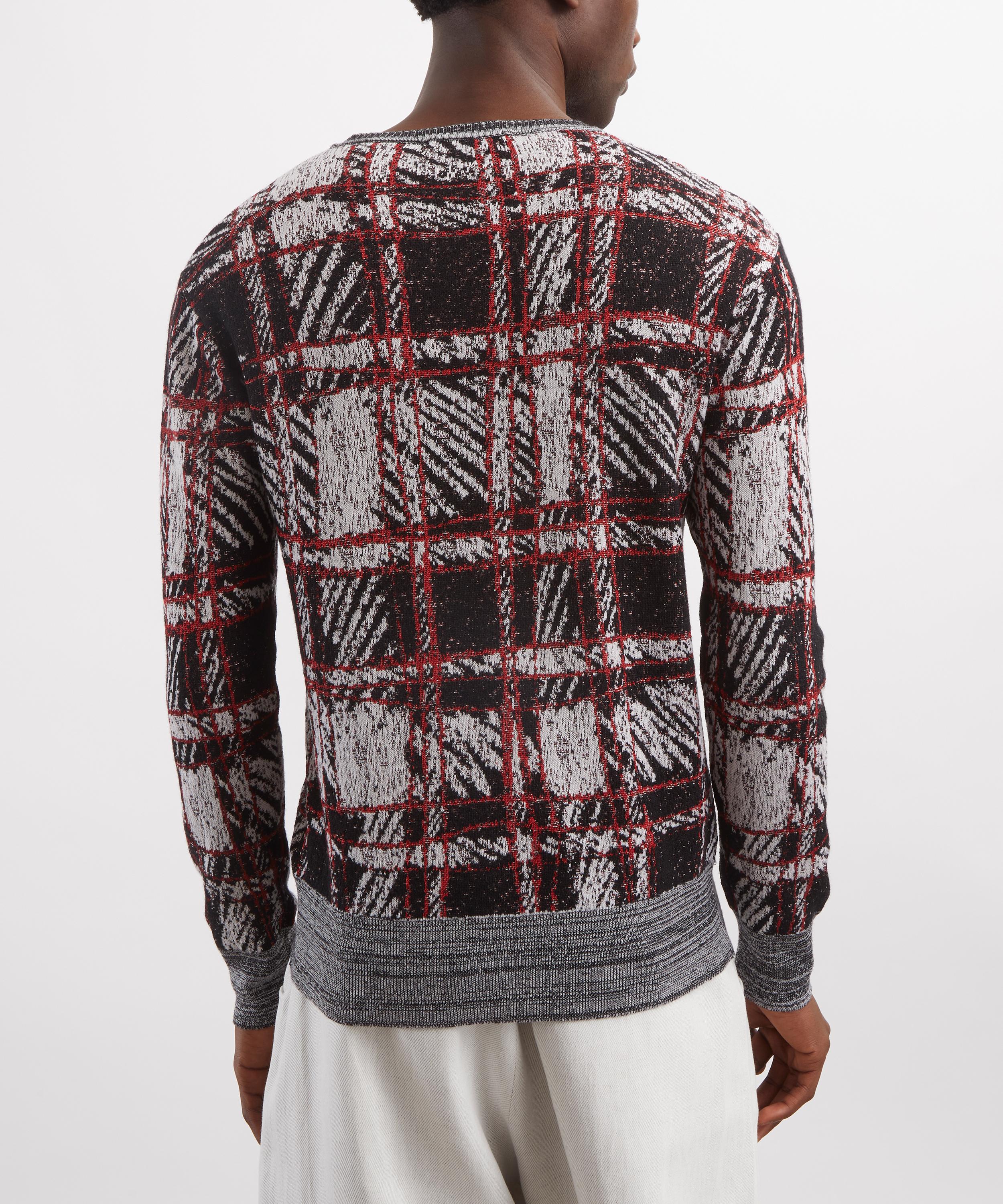 Vivienne Westwood - Scribble Check Round-Neck Jumper image number 3