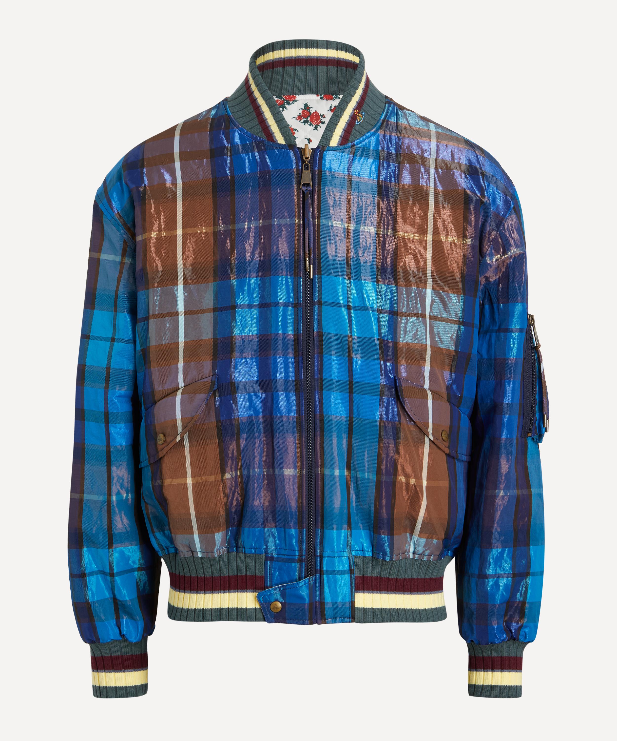 Vivienne Westwood - Blue Reversible Bernardo Bomber Jacket image number 0