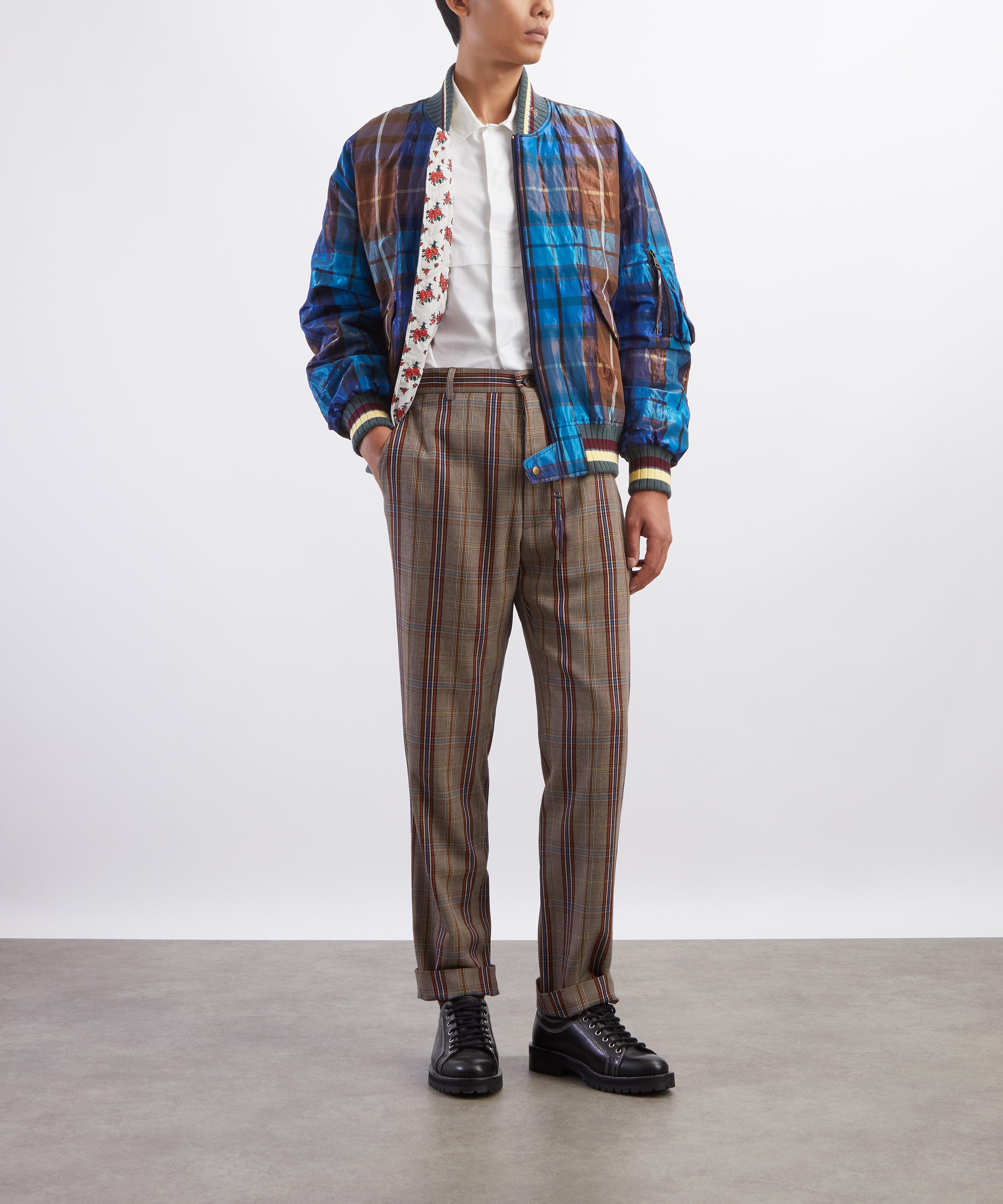 Vivienne Westwood - Blue Reversible Bernardo Bomber Jacket image number 1