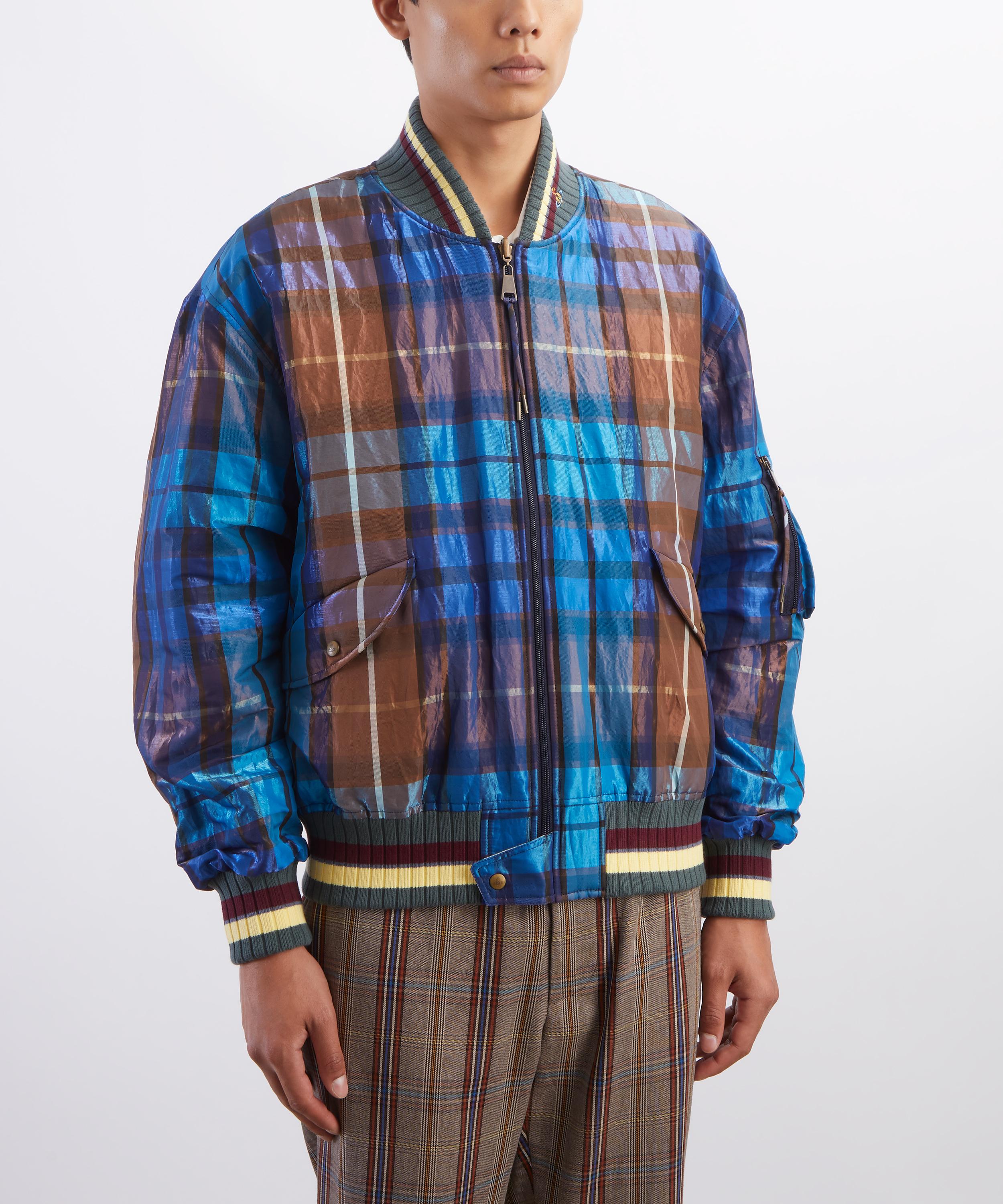 Vivienne Westwood - Blue Reversible Bernardo Bomber Jacket image number 2