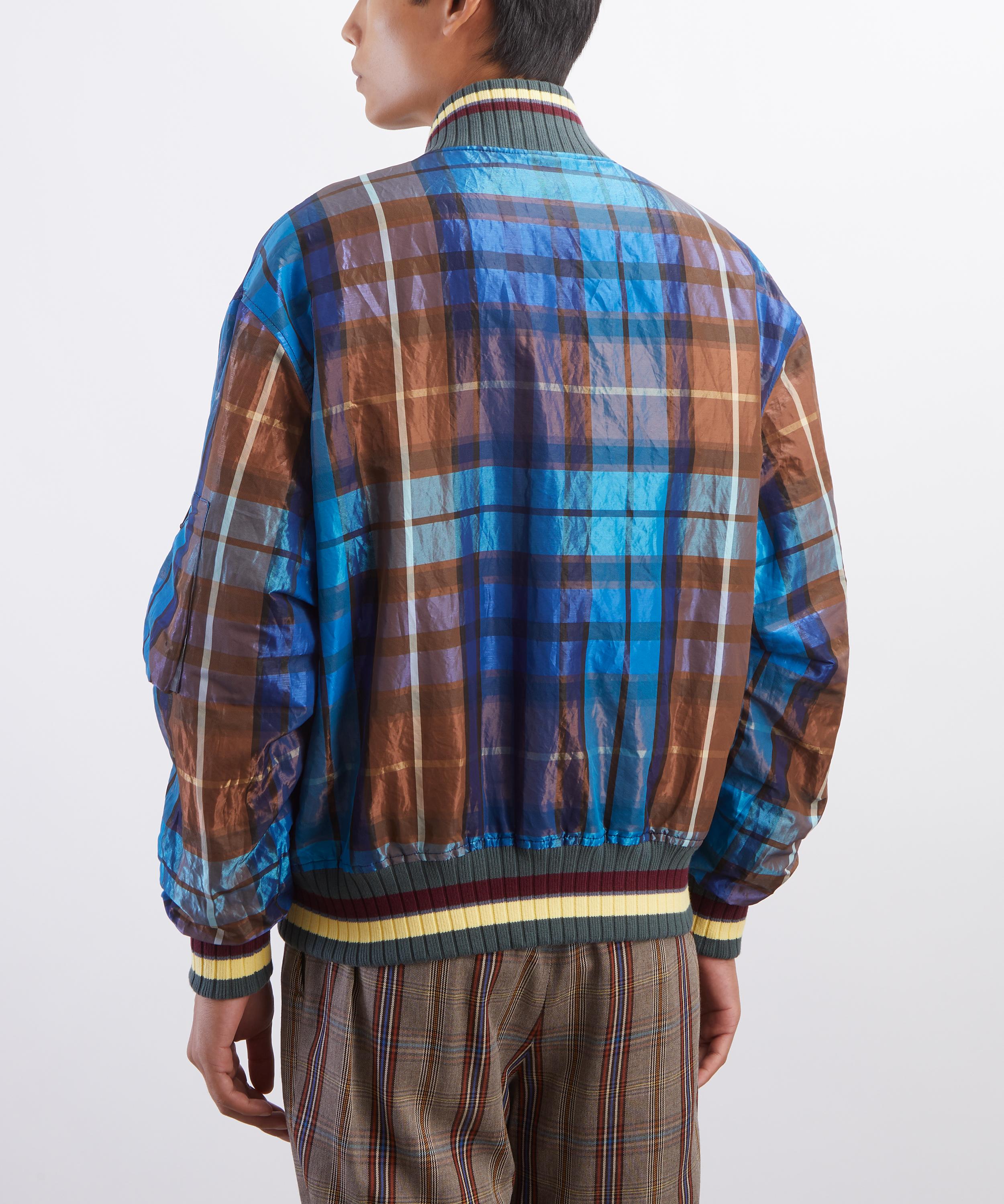 Vivienne Westwood - Blue Reversible Bernardo Bomber Jacket image number 3