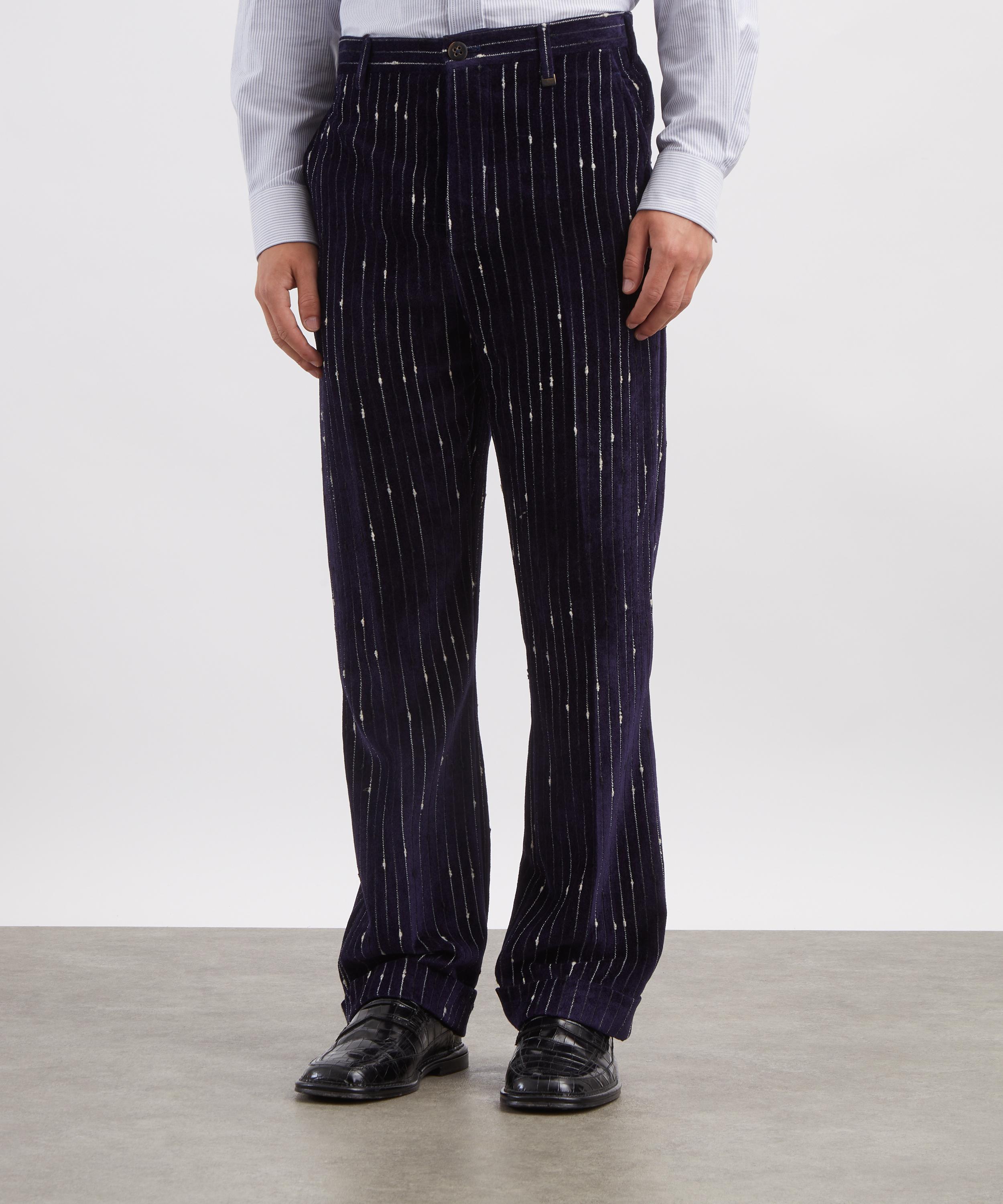 Vivienne Westwood - Doc Knitted Pinstripe Trousers image number 2