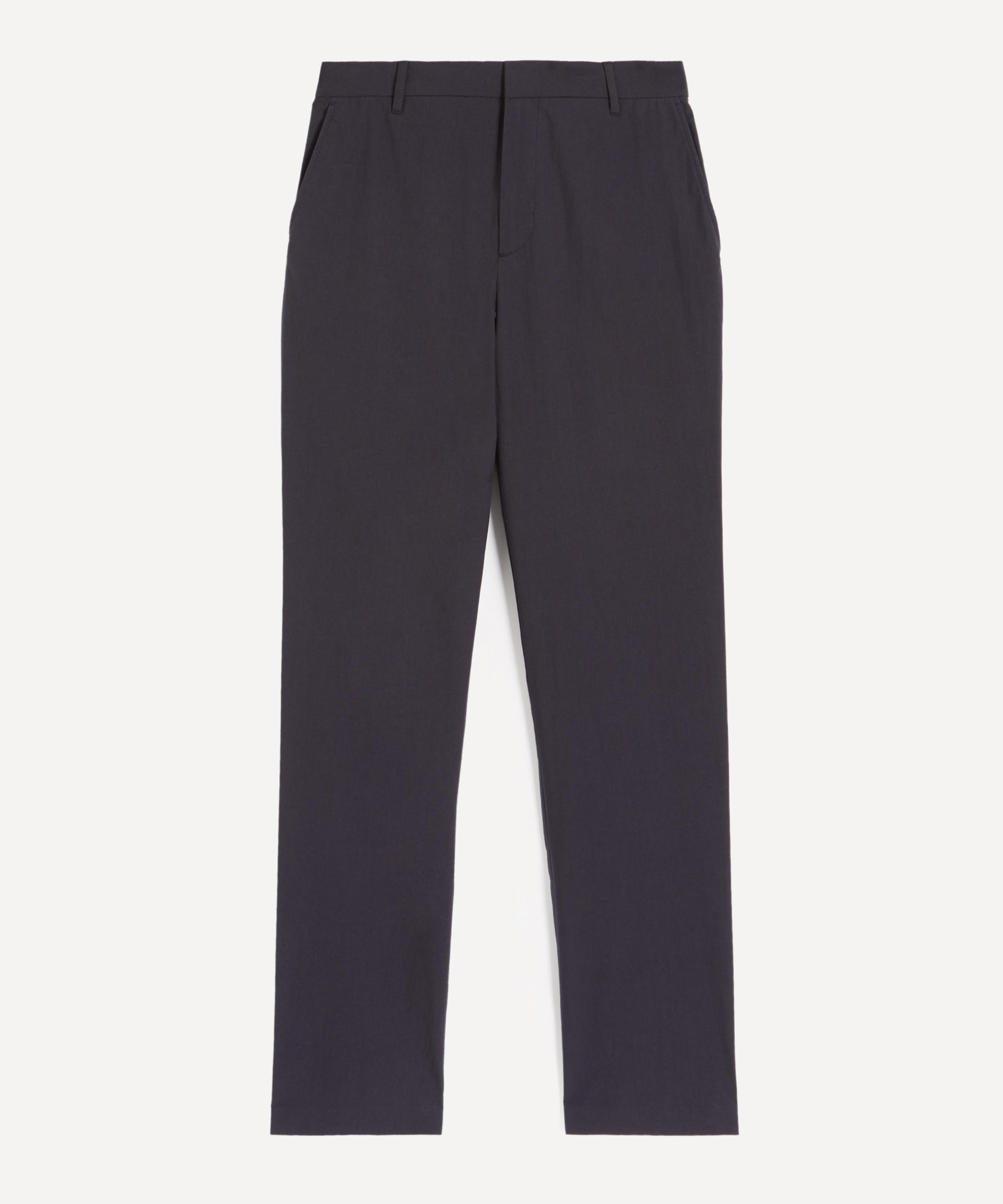 Sunspel - Navy Lightweight Cotton Poplin Trousers image number 0