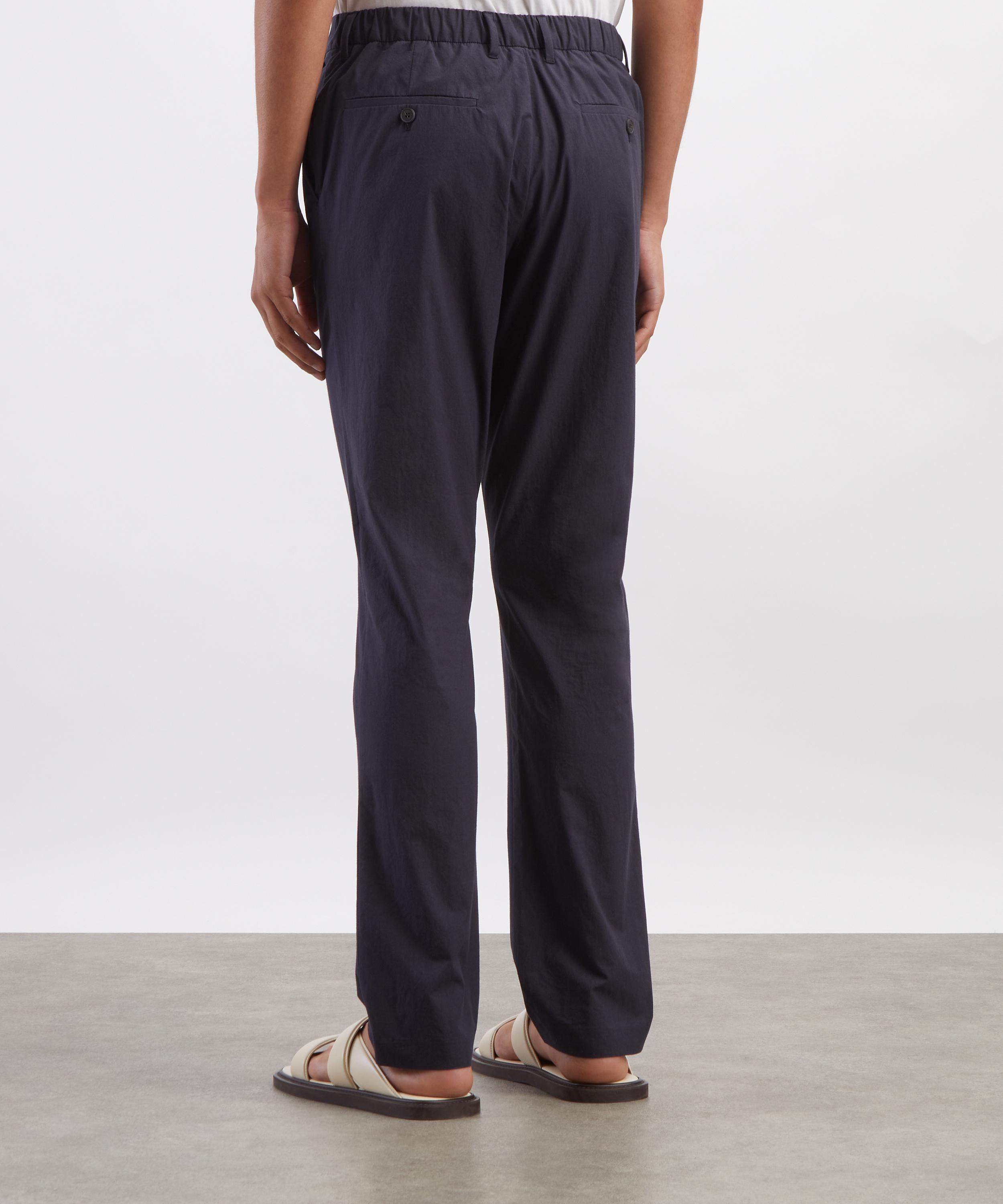 Sunspel - Navy Lightweight Cotton Poplin Trousers image number 3