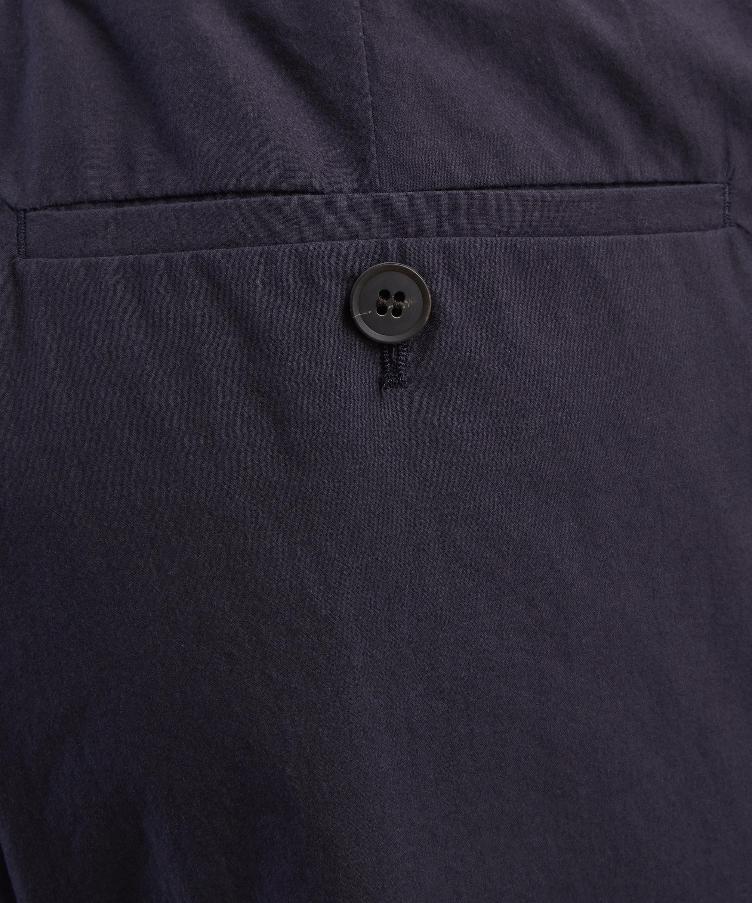 Sunspel - Navy Lightweight Cotton Poplin Trousers image number 4