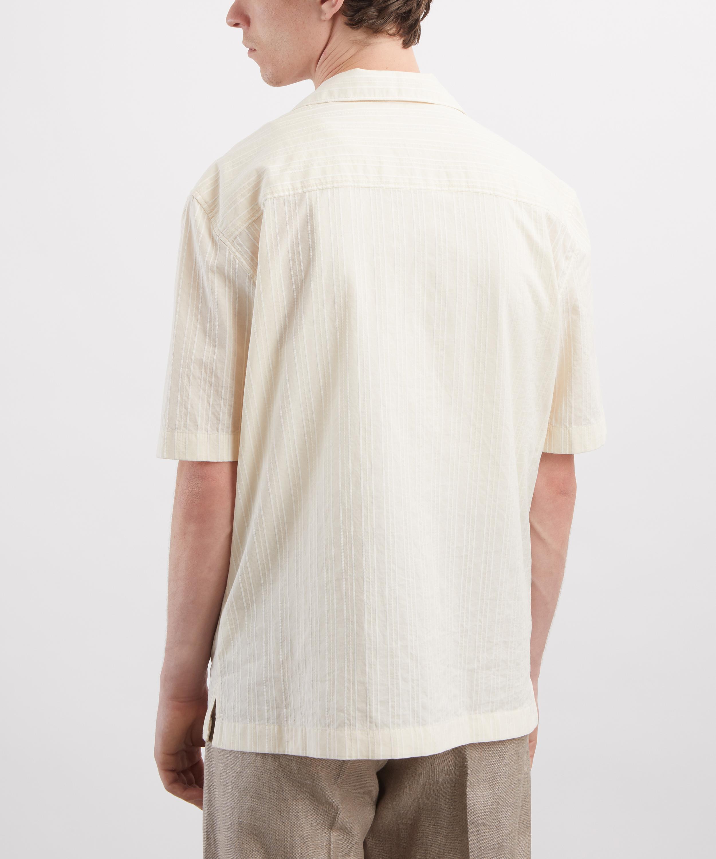 Sunspel - Textured Stripe Camp Collar Shirt image number 3