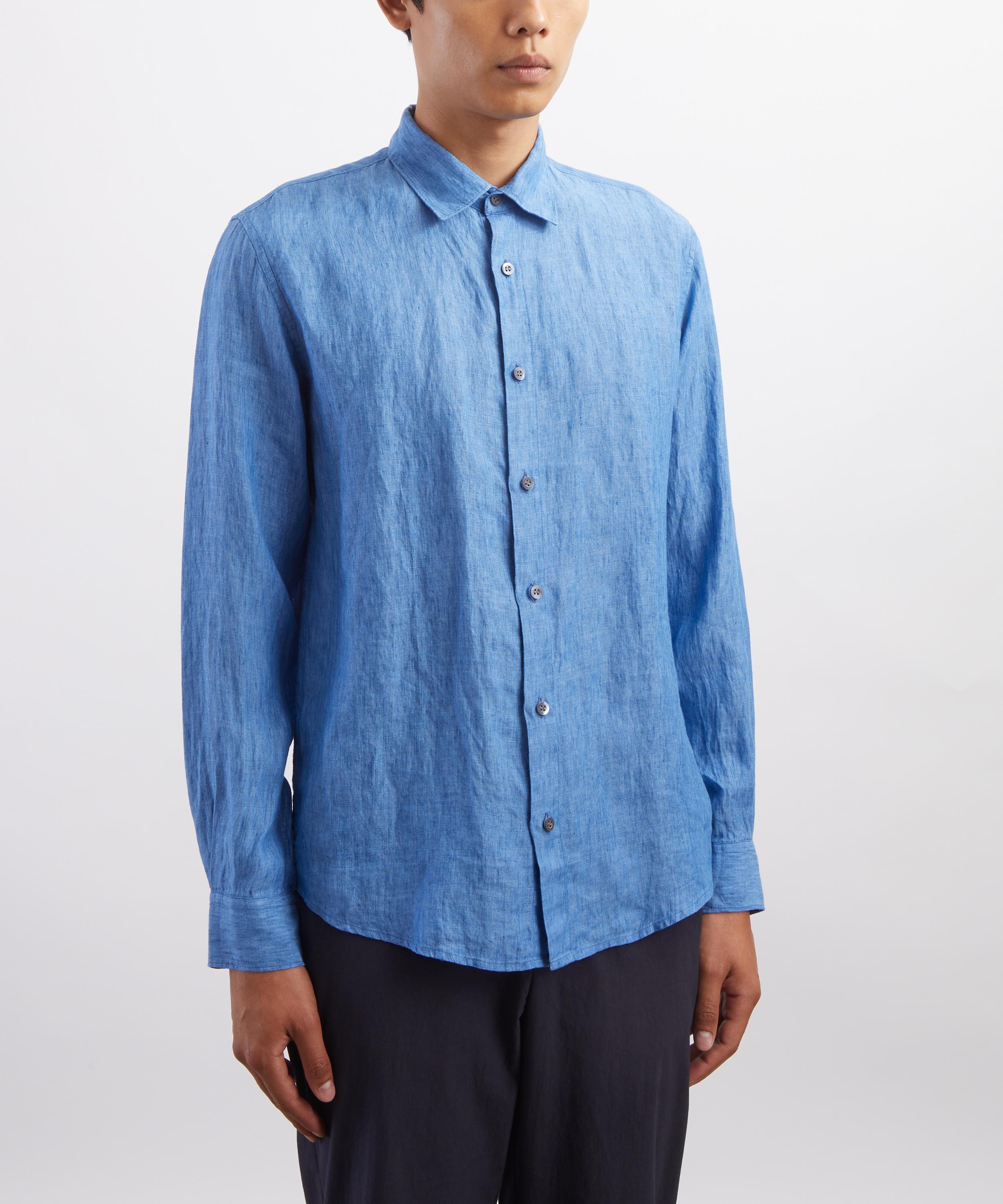 Sunspel - Cool Blue Linen Shirt image number 2