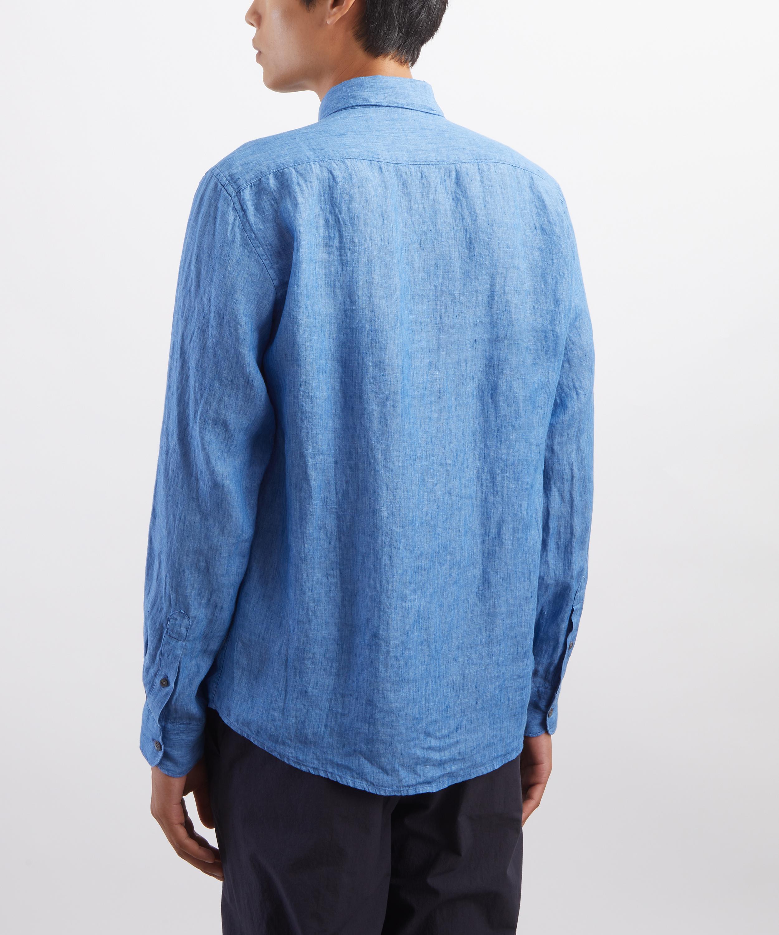 Sunspel - Cool Blue Linen Shirt image number 3