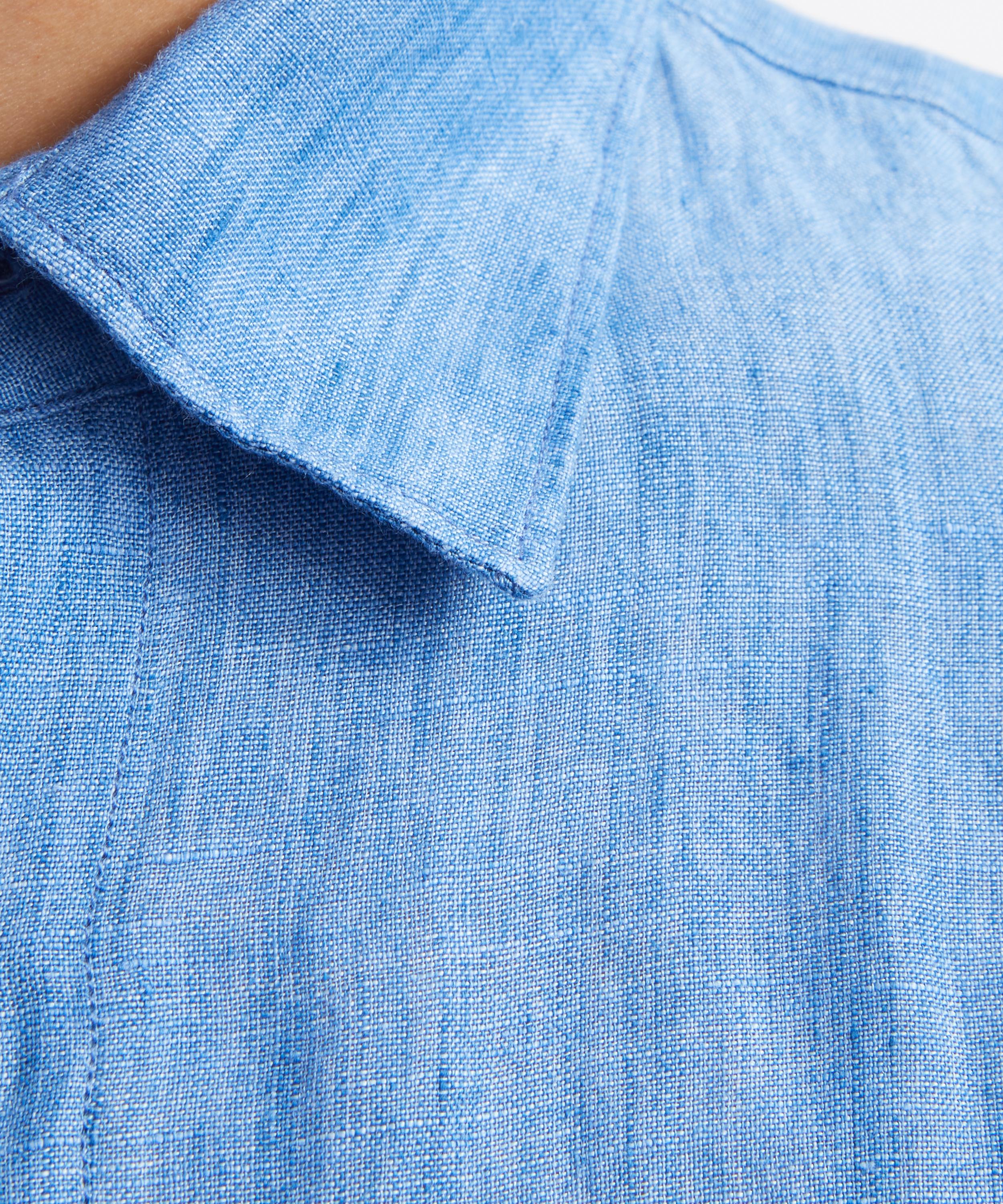 Sunspel - Cool Blue Linen Shirt image number 4